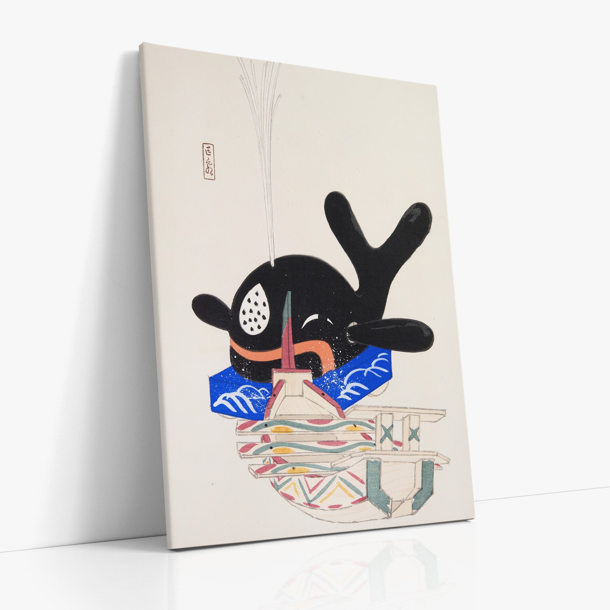 Kyosen's Collected Illustrations of Japanese Toys Nr. 9 ("Festive Whale")