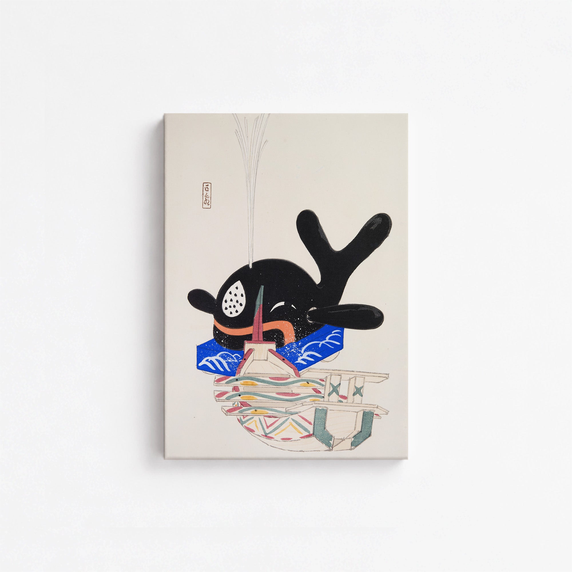 Kyosen's Collected Illustrations of Japanese Toys Nr. 9 ("Festive Whale")