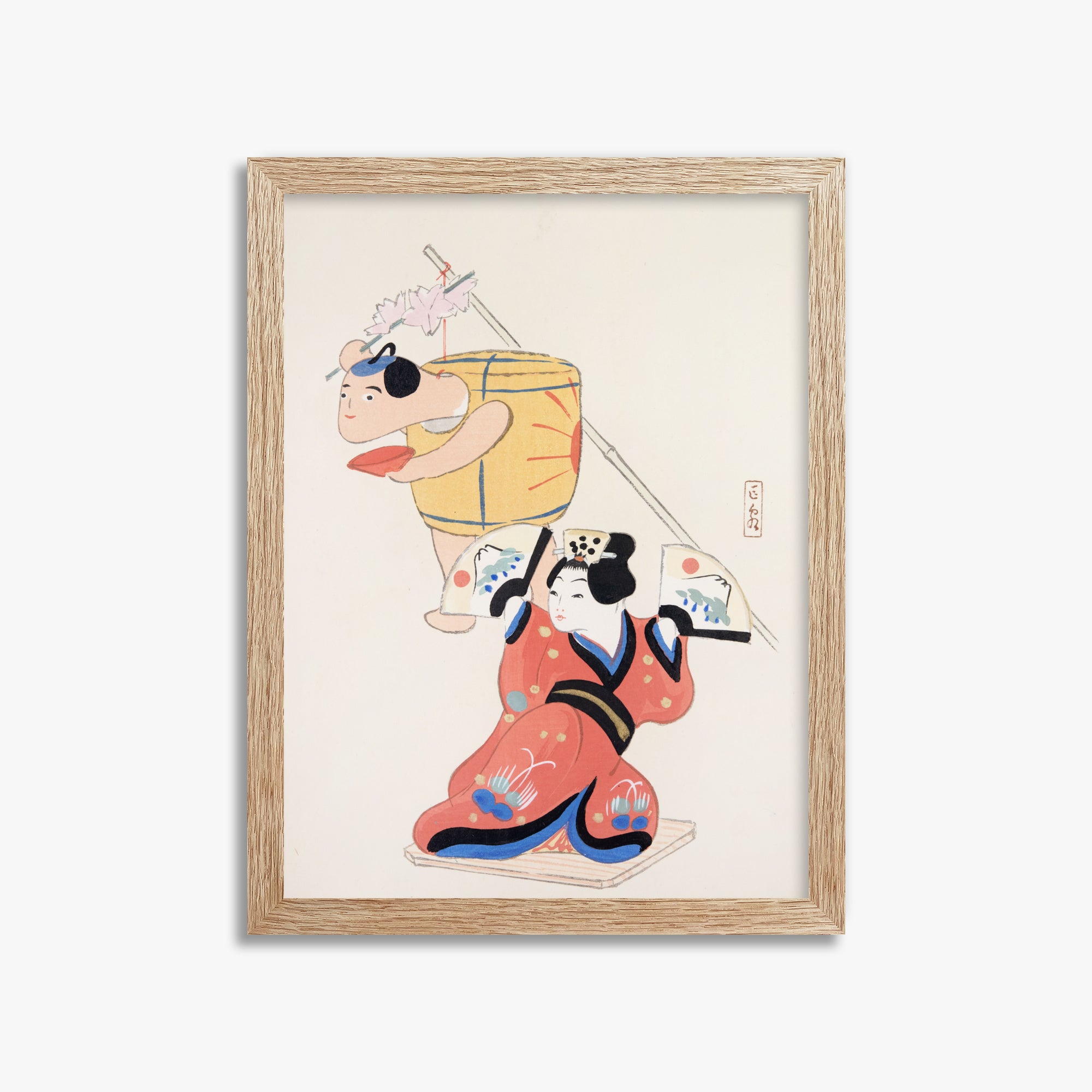 Illustrazioni raccolte di giocattoli giapponesi di Kyosen n. 10 ("Danzatrici del festival")
