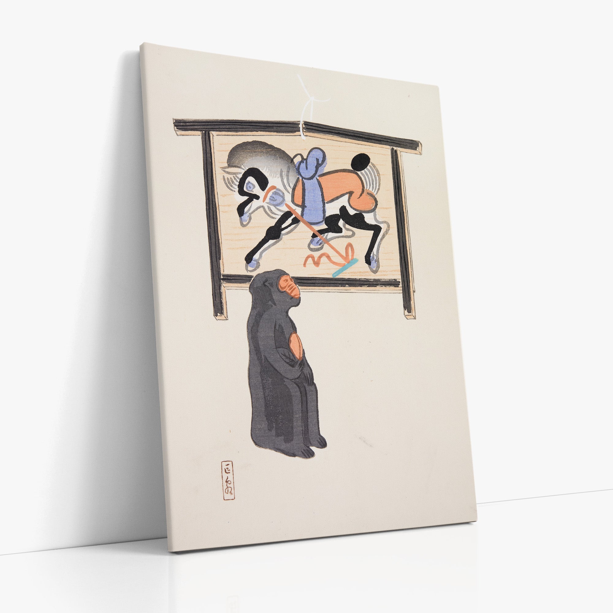Kyosen’s Collected Illustrations of Japanese Toys Nr. 12 ("Contemplative Monkey")