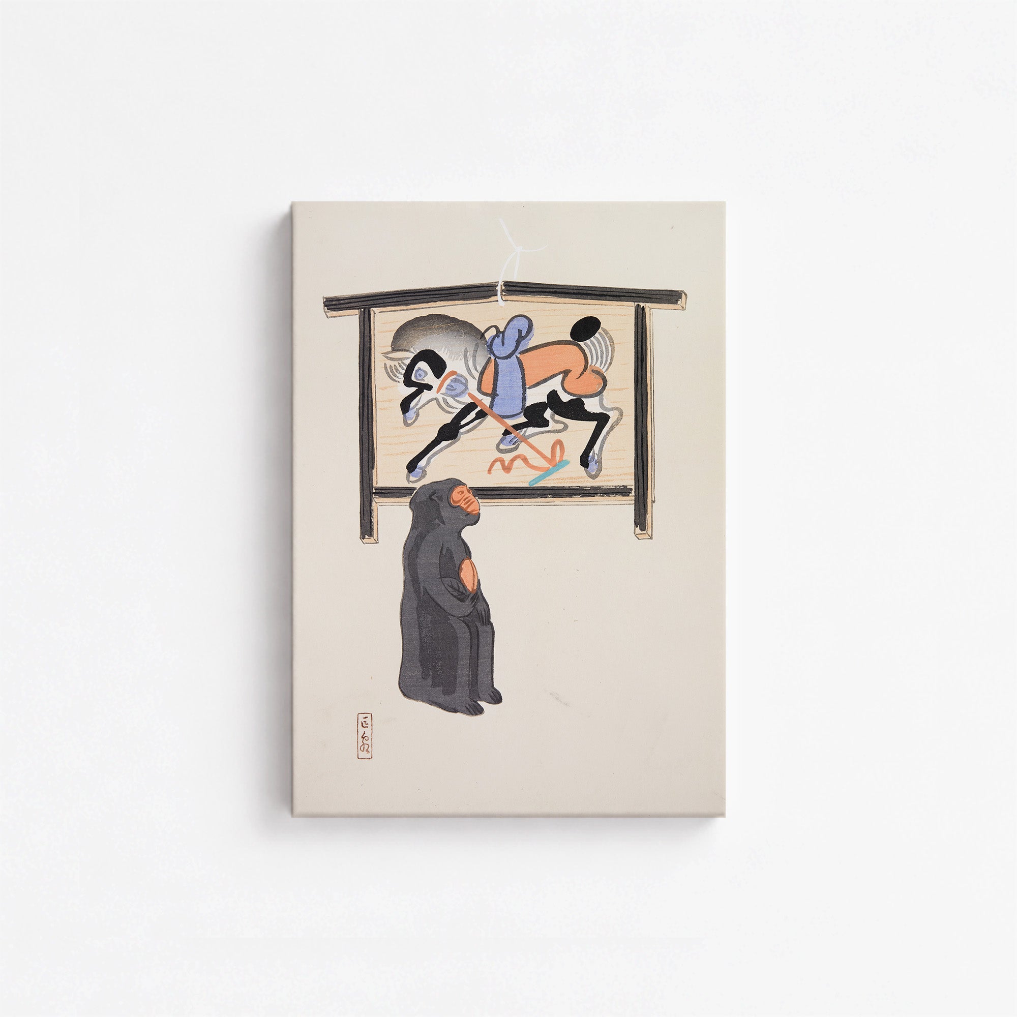 Kyosen’s Collected Illustrations of Japanese Toys Nr. 12 ("Contemplative Monkey")