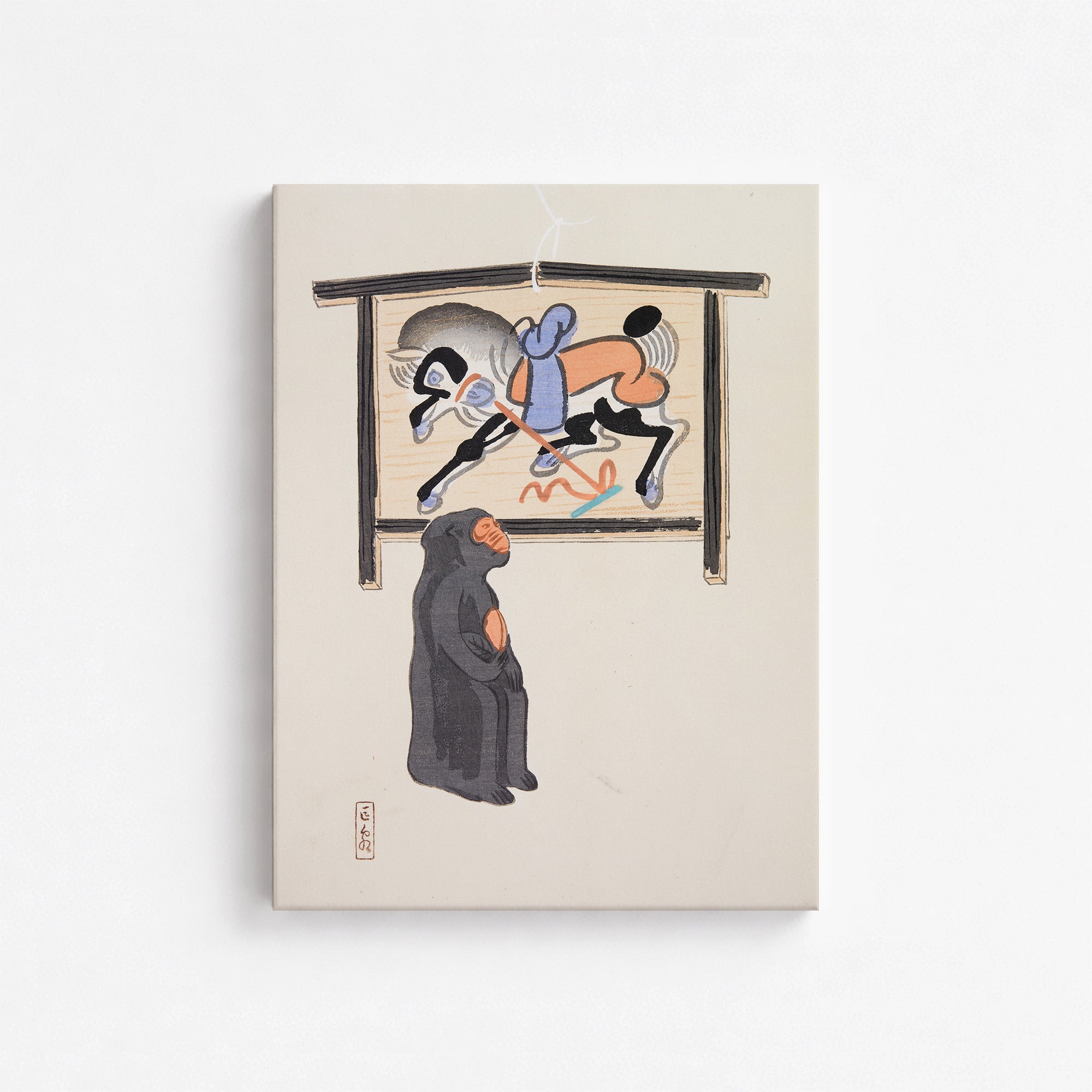 Kyosen’s Collected Illustrations of Japanese Toys Nr. 12 ("Contemplative Monkey")