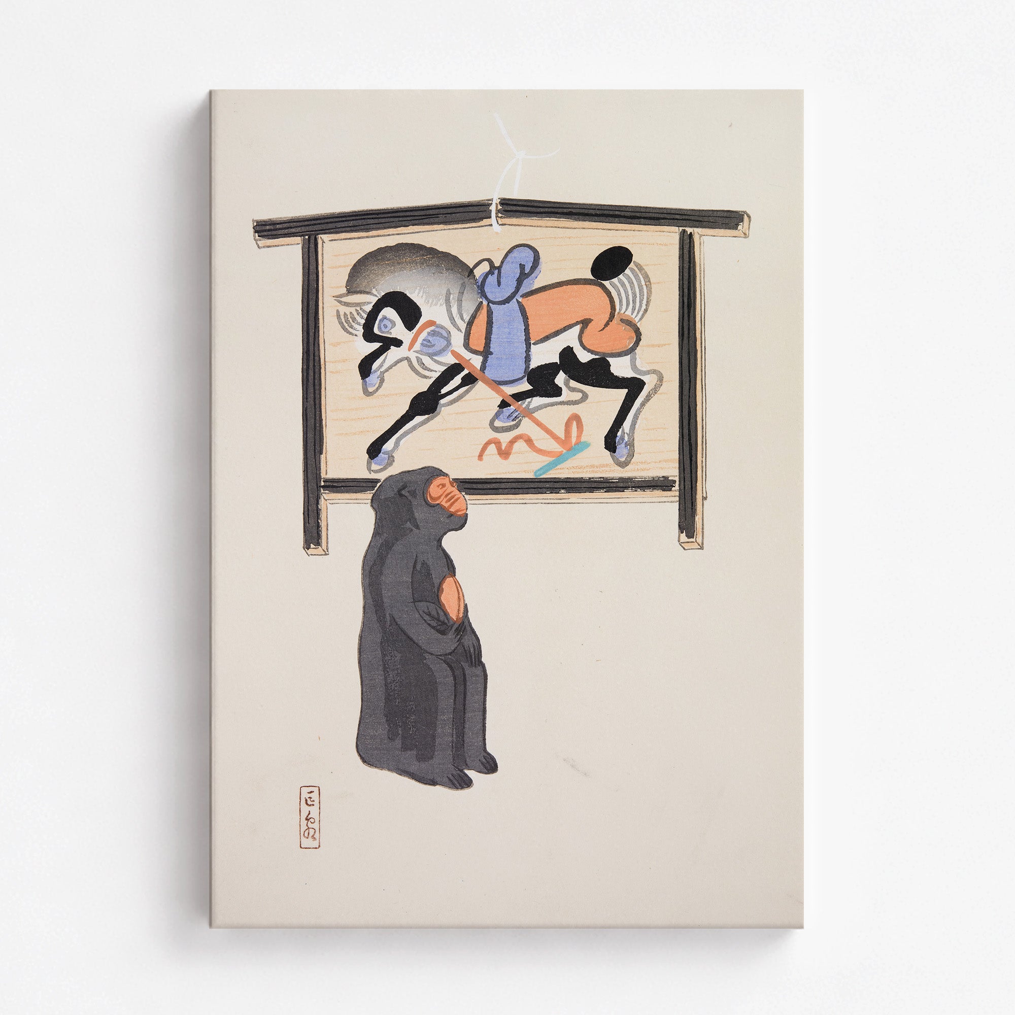 Kyosen’s Collected Illustrations of Japanese Toys Nr. 12 ("Contemplative Monkey")
