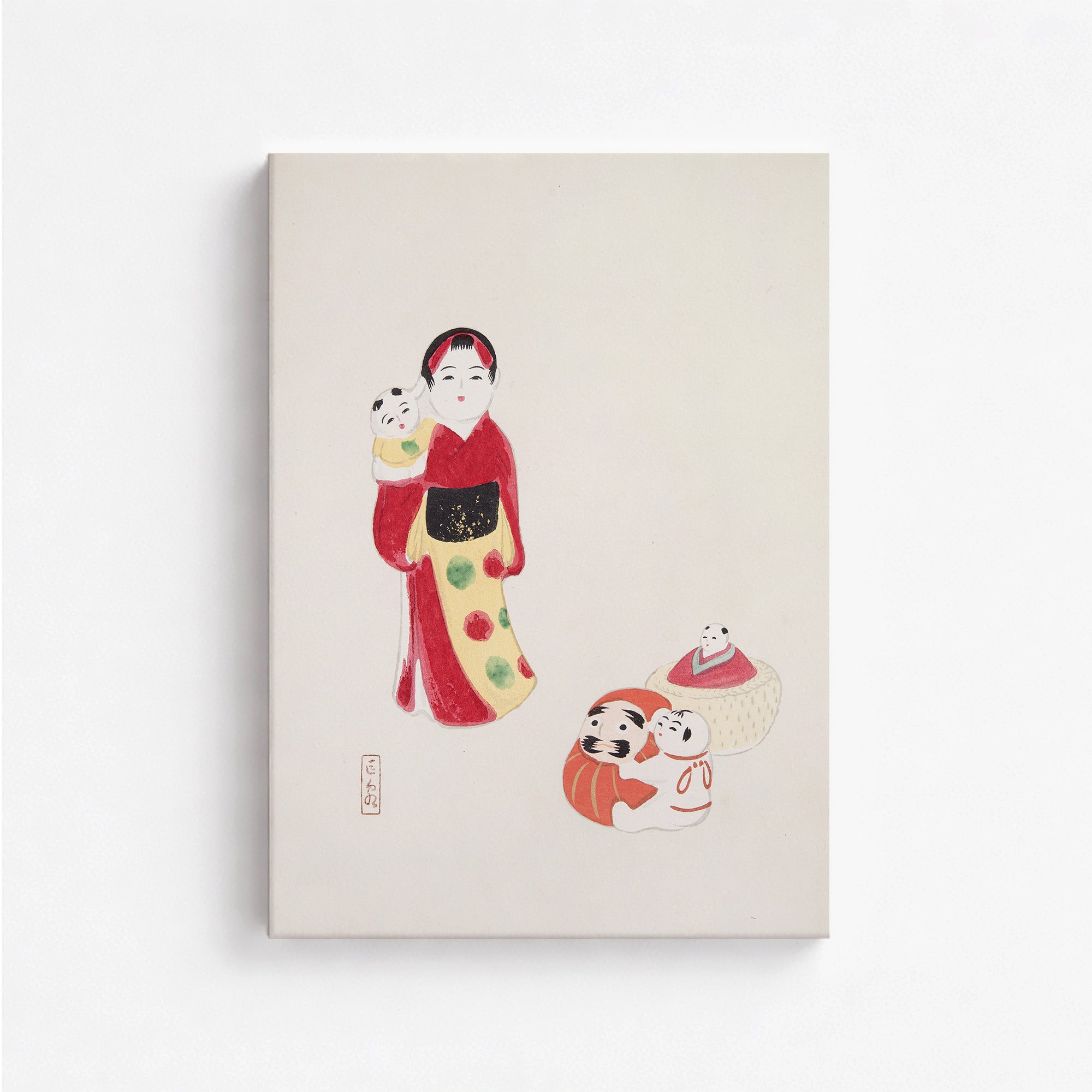 Kyosen's Collected Illustrations of Japanese Toys Nr. 14 ("Guardian of Traditions: Japanese Folk Dolls")