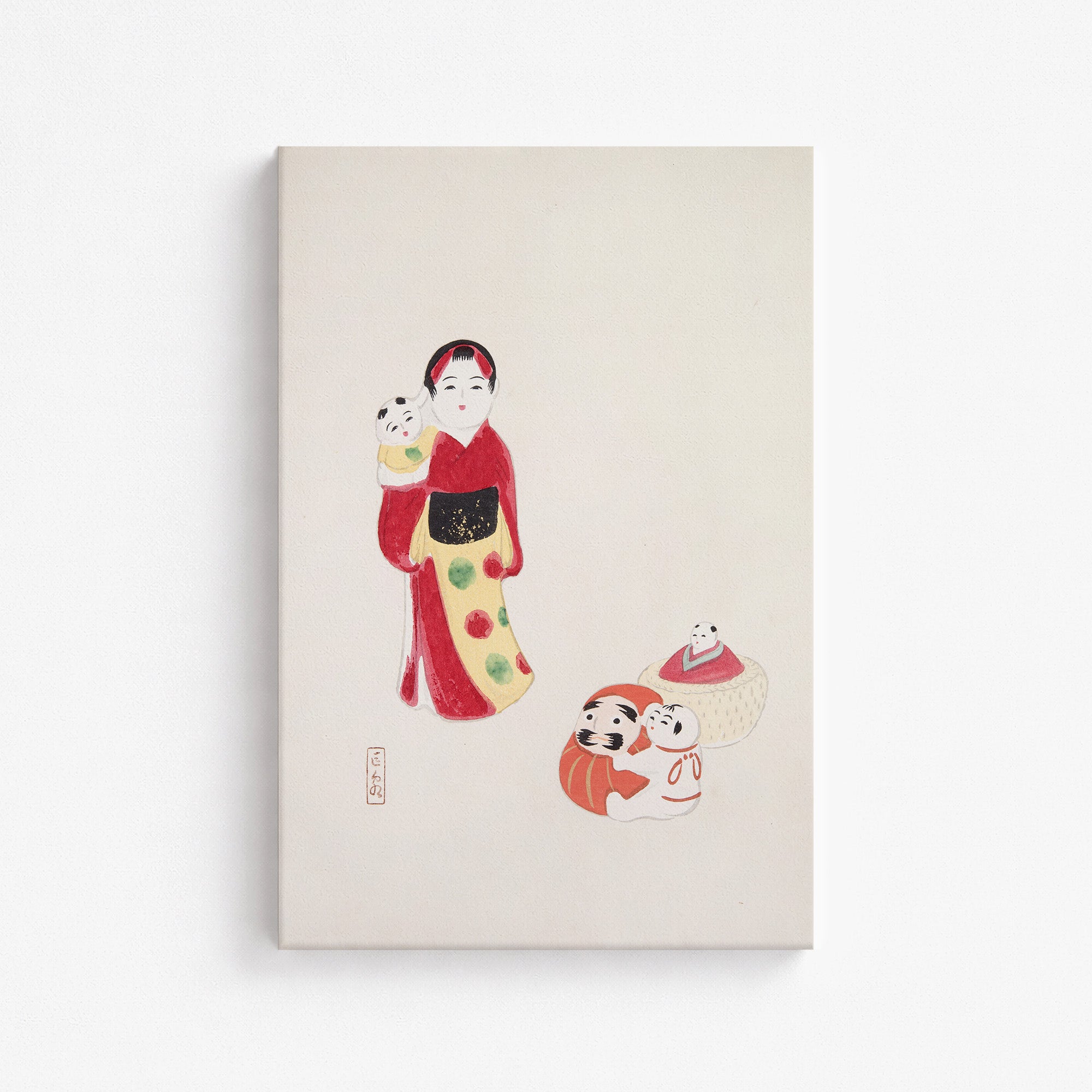 Kyosen's Collected Illustrations of Japanese Toys Nr. 14 ("Guardian of Traditions: Japanese Folk Dolls")