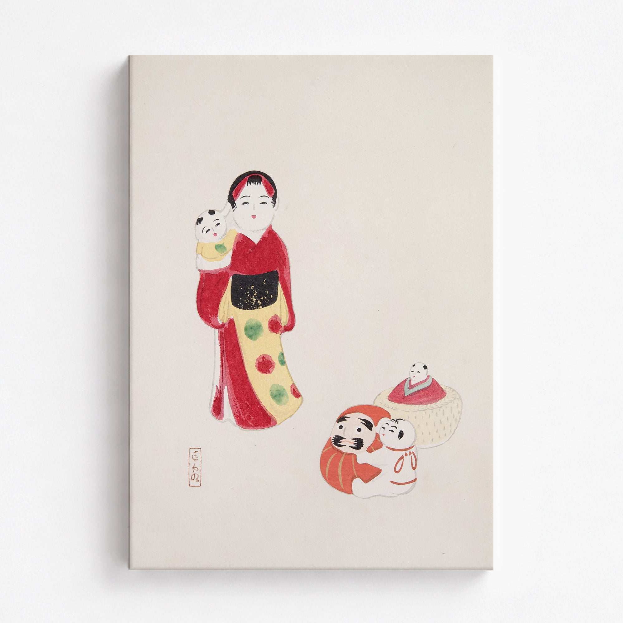 Kyosen's Collected Illustrations of Japanese Toys Nr. 14 ("Guardian of Traditions: Japanese Folk Dolls")