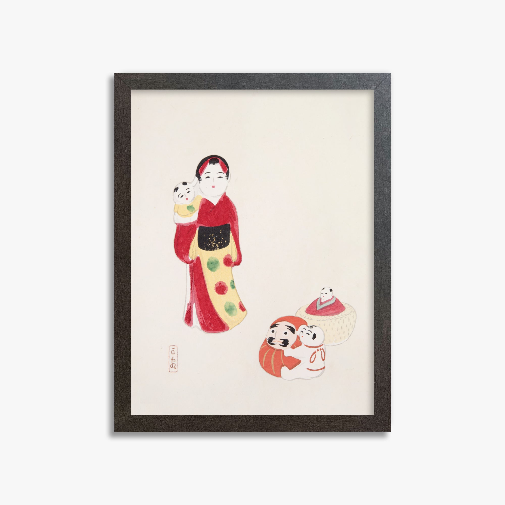 Kyosen's Collected Illustrations of Japanese Toys Nr. 14 ("Guardiano delle tradizioni: bambole popolari giapponesi")
