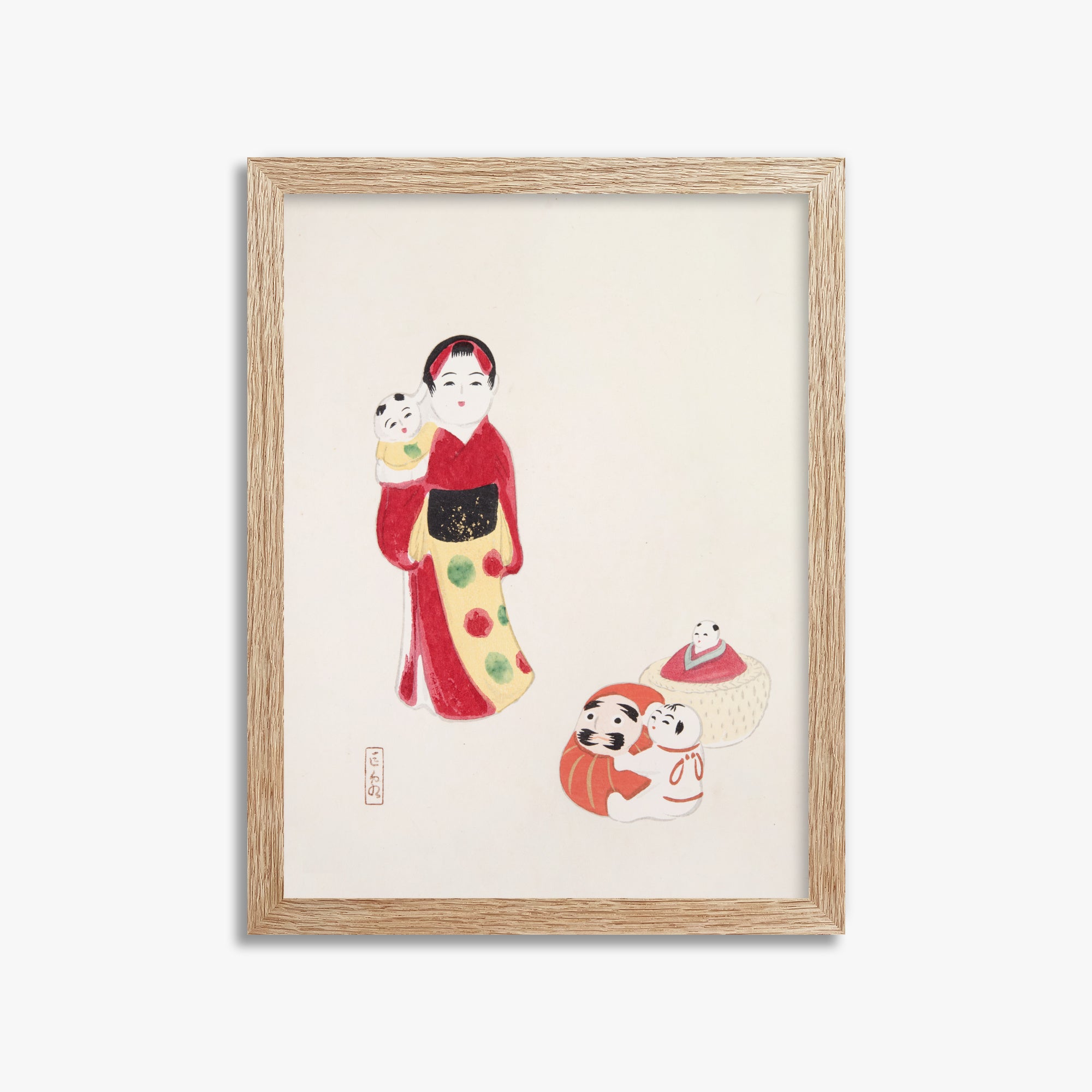 Kyosen's Collected Illustrations of Japanese Toys Nr. 14 ("Guardiano delle tradizioni: bambole popolari giapponesi")