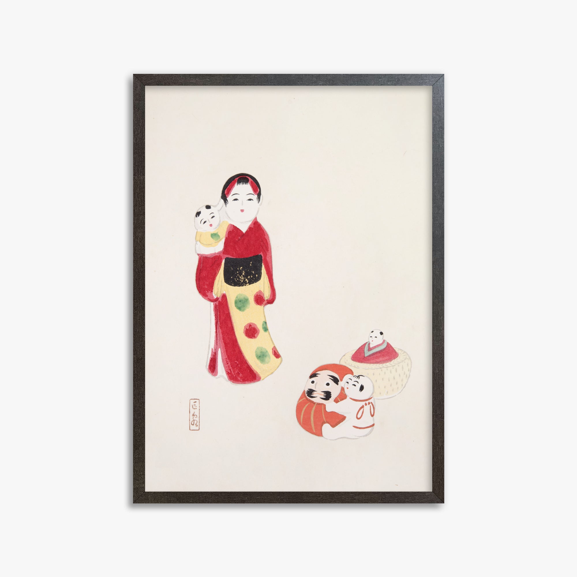 Kyosen's Collected Illustrations of Japanese Toys Nr. 14 ("Guardiano delle tradizioni: bambole popolari giapponesi")