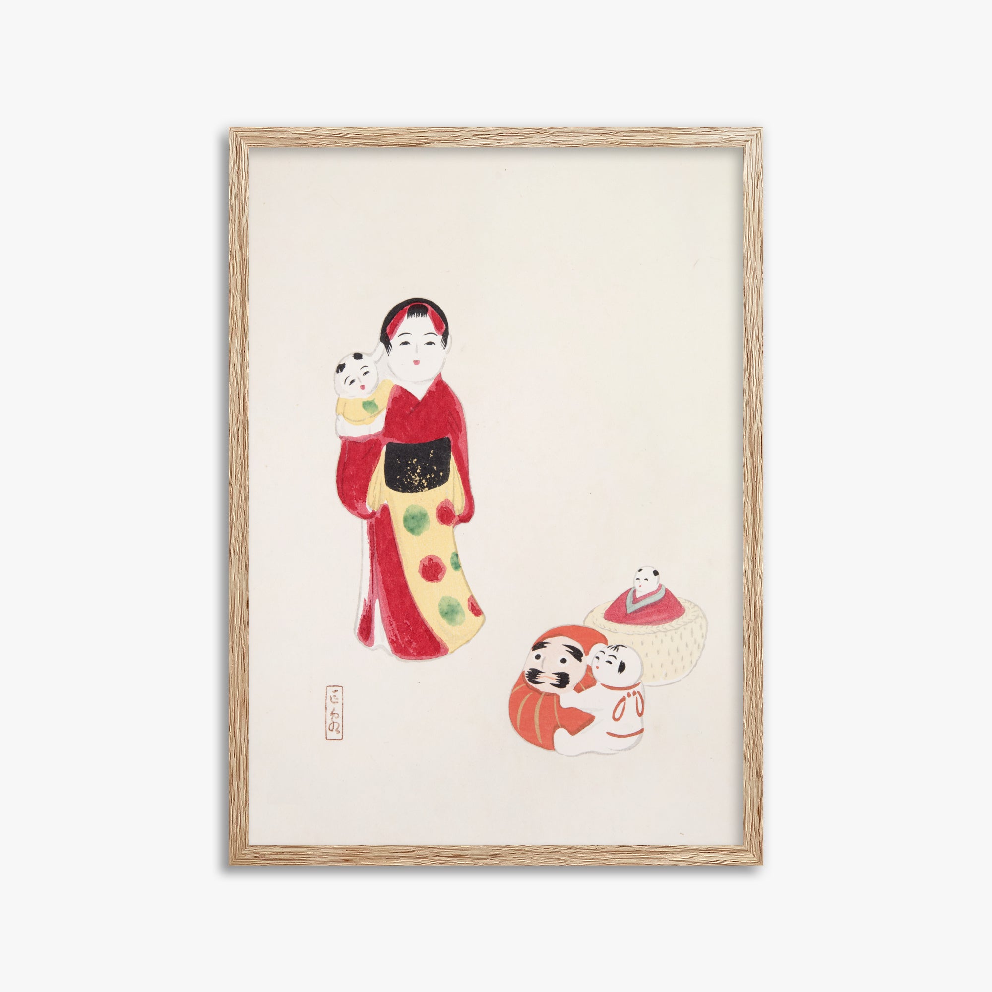 Kyosen's Collected Illustrations of Japanese Toys Nr. 14 ("Guardiano delle tradizioni: bambole popolari giapponesi")