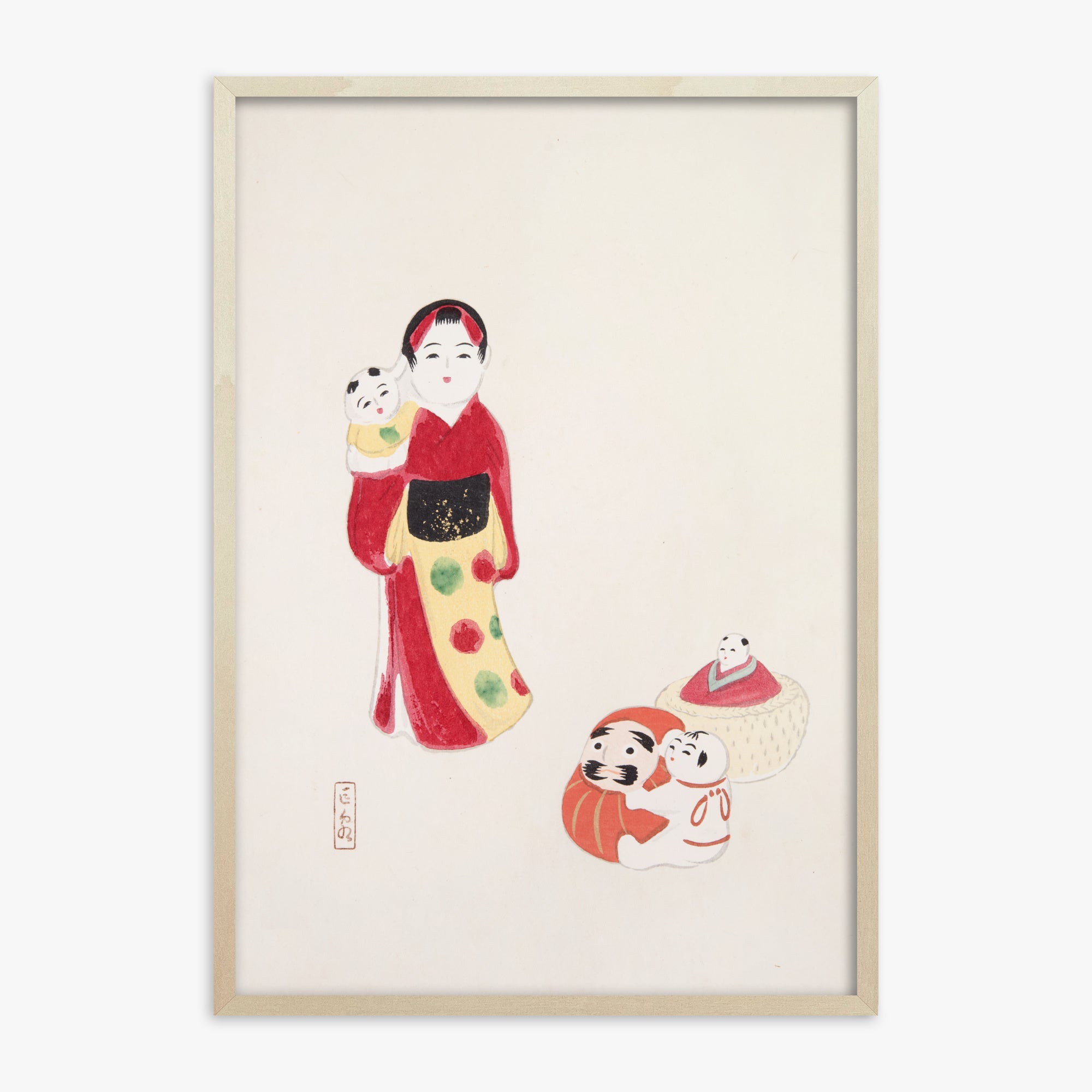 Kyosen's Collected Illustrations of Japanese Toys Nr. 14 ("Guardiano delle tradizioni: bambole popolari giapponesi")
