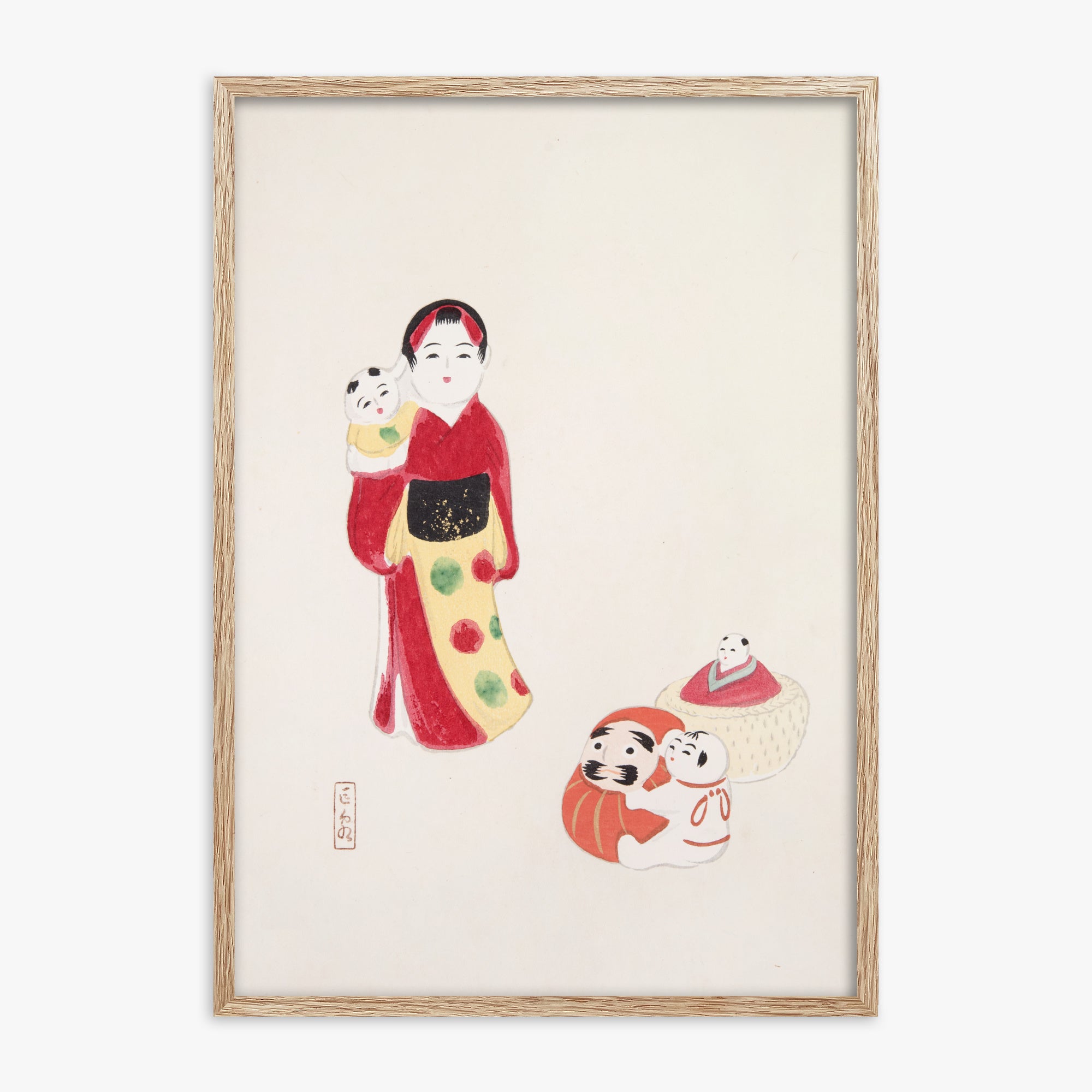 Kyosen's Collected Illustrations of Japanese Toys Nr. 14 ("Guardiano delle tradizioni: bambole popolari giapponesi")