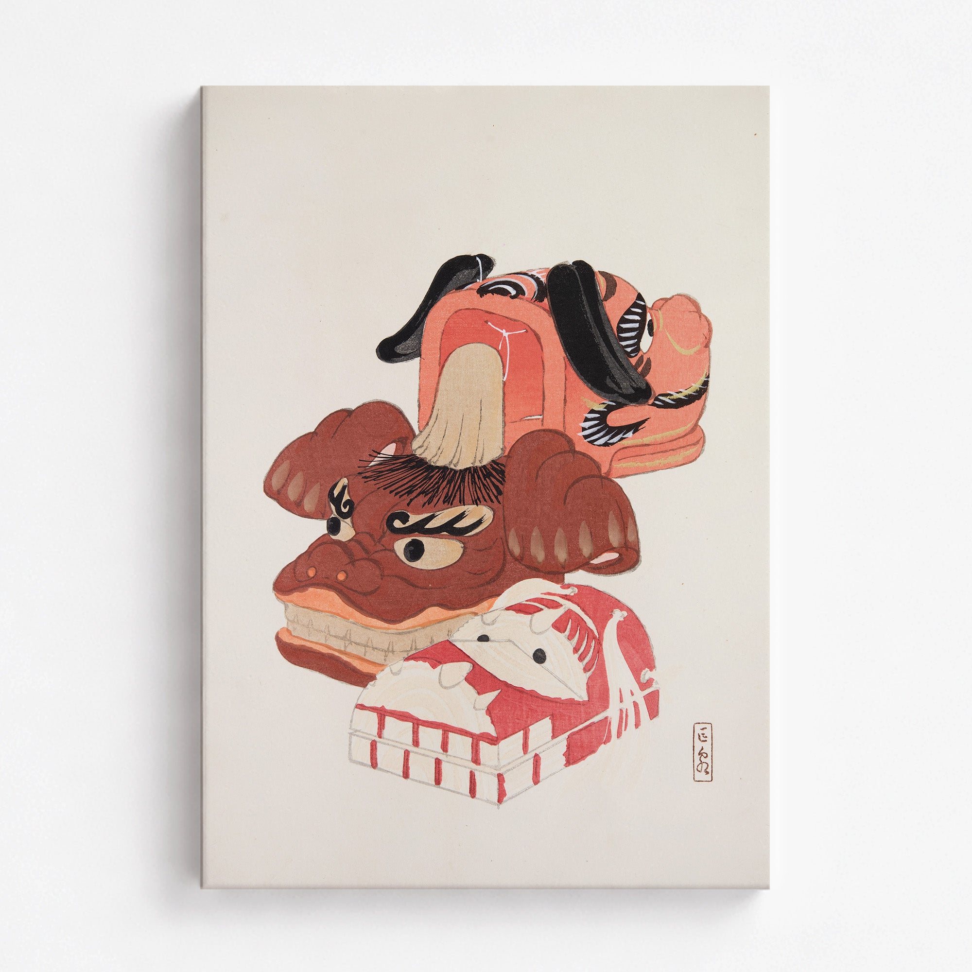 Kyosen’s Collected Illustrations of Japanese Toys Nr. 18 ("Ancient Spirit Guardians")