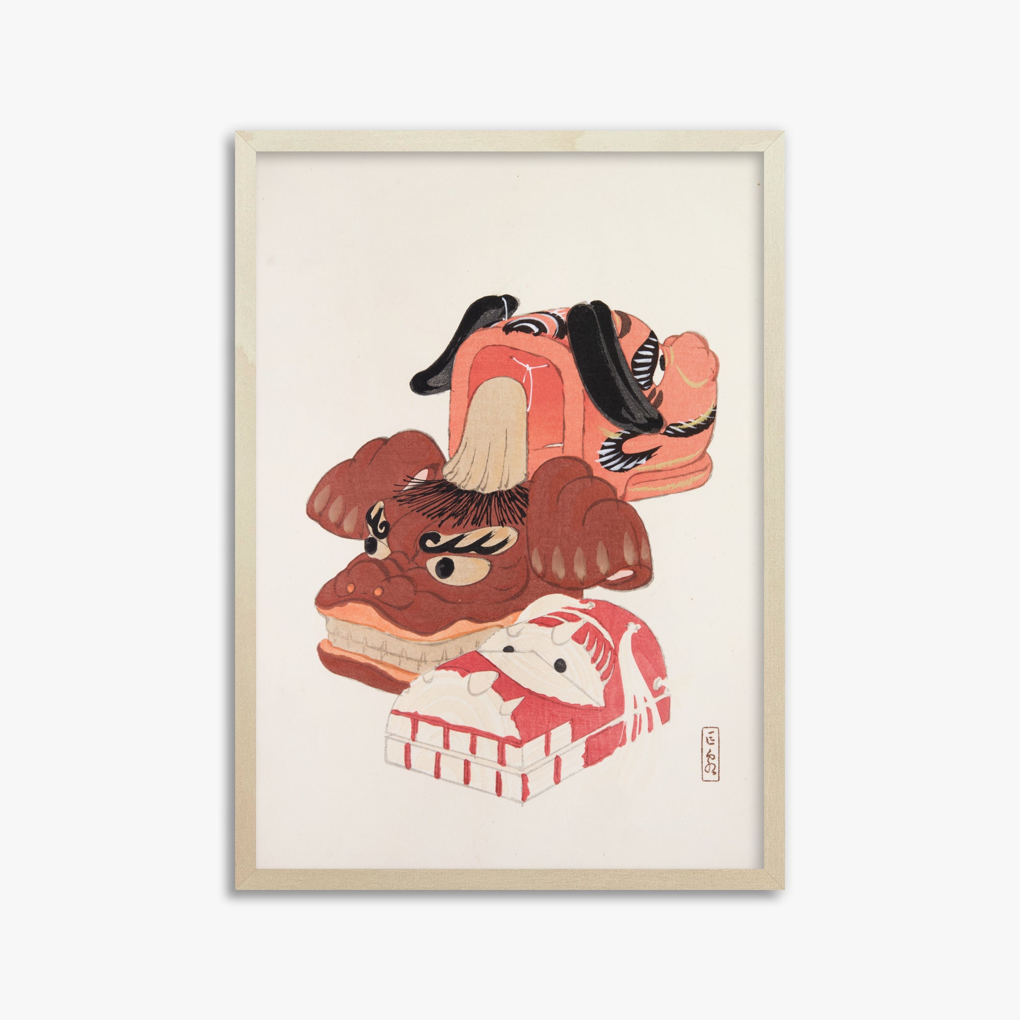 Kyosen's Collected Illustrations of Japanese Toys Nr. 18 ("Ancient Spirit Guardians")