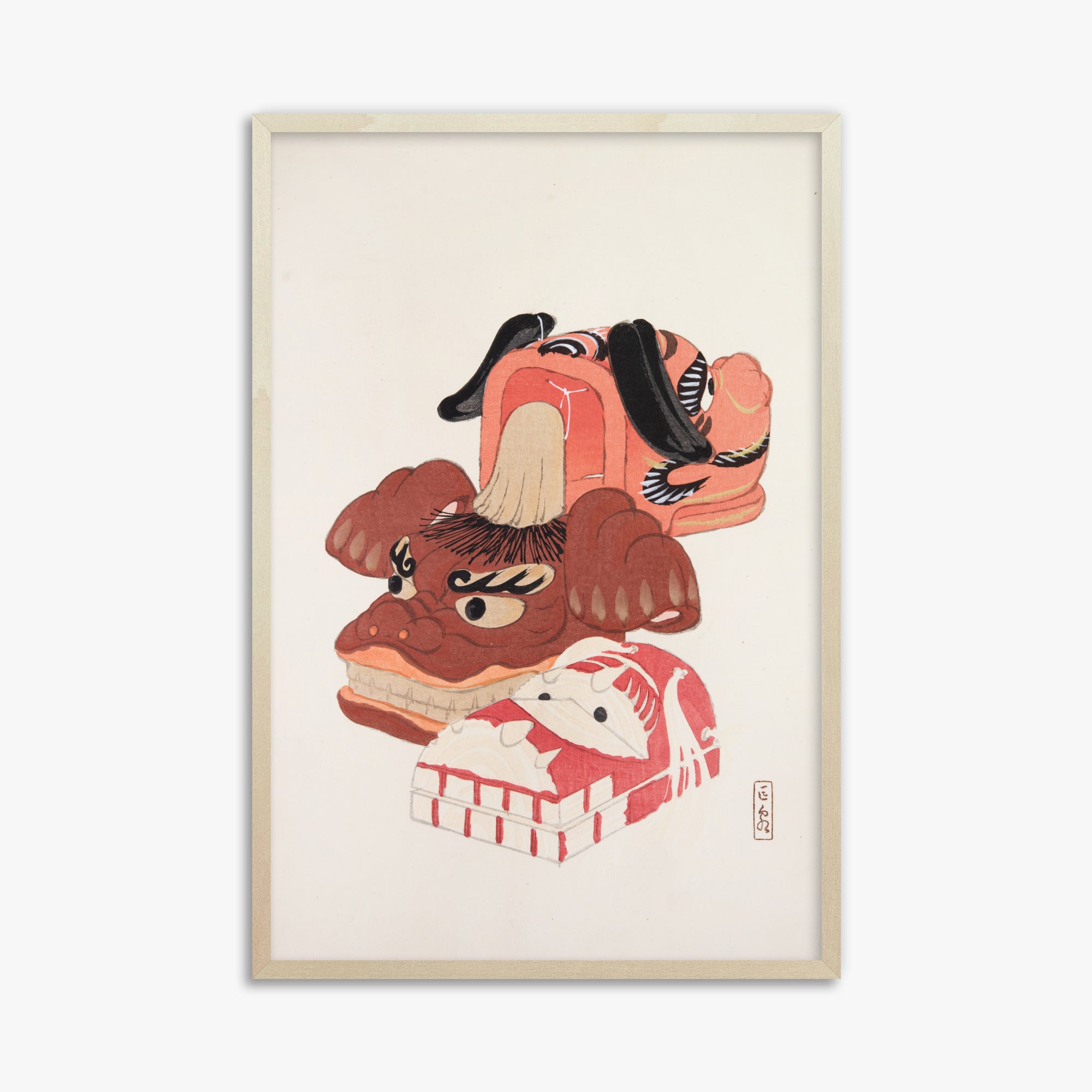 Kyosen's Collected Illustrations of Japanese Toys Nr. 18 ("Ancient Spirit Guardians")