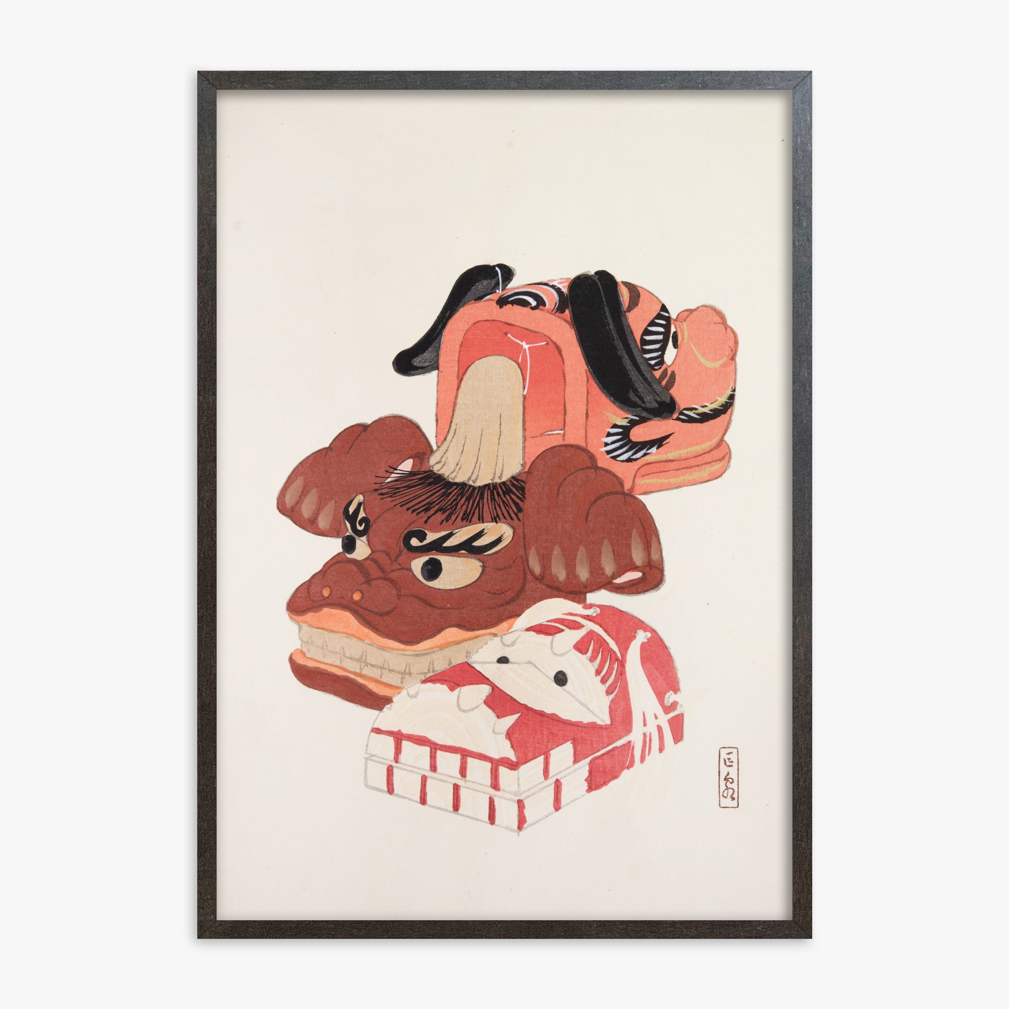 Kyosen's Collected Illustrations of Japanese Toys Nr. 18 ("Ancient Spirit Guardians")