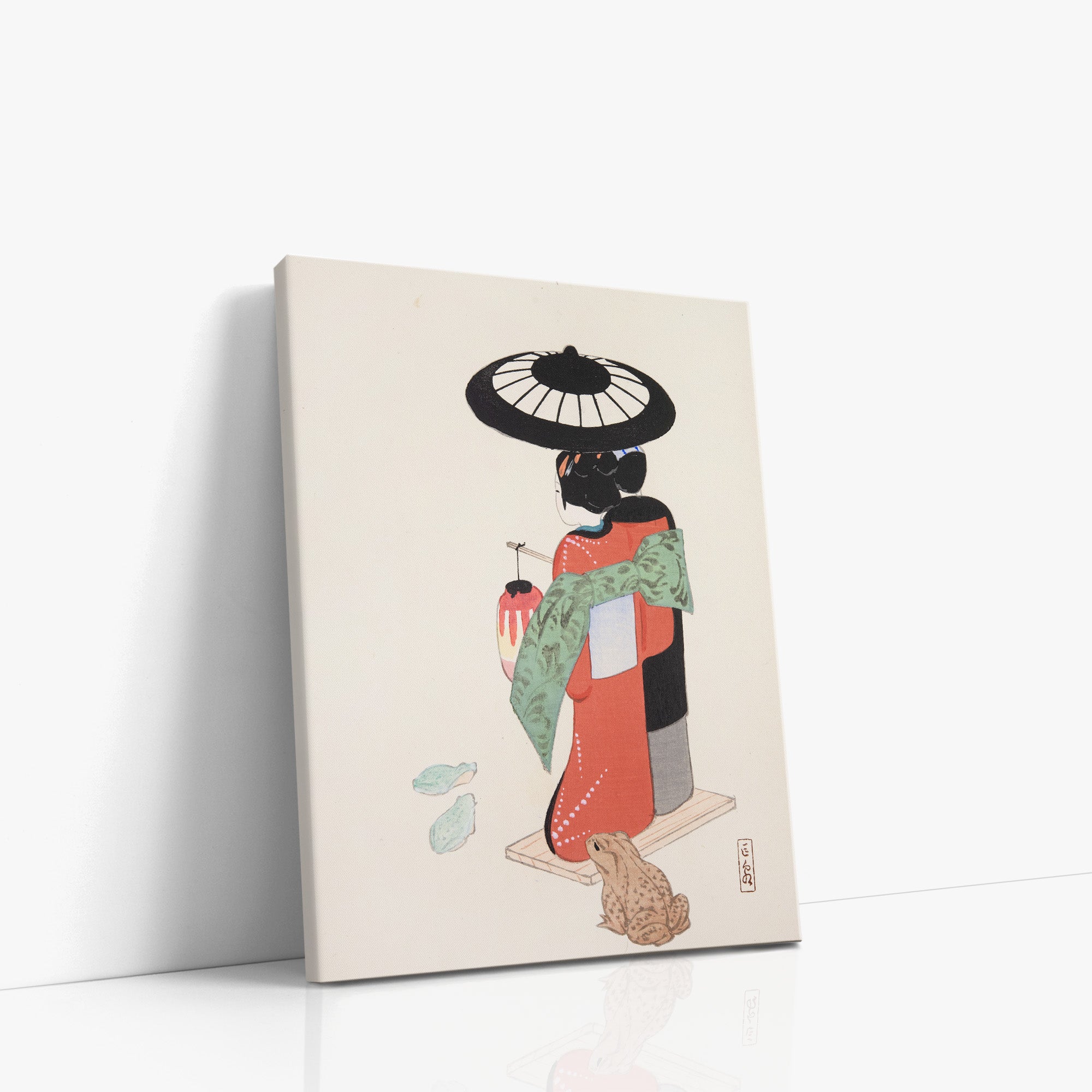 Kyosen’s Collected Illustrations of Japanese Toys Nr. 20 ("Serene Geisha Garden")