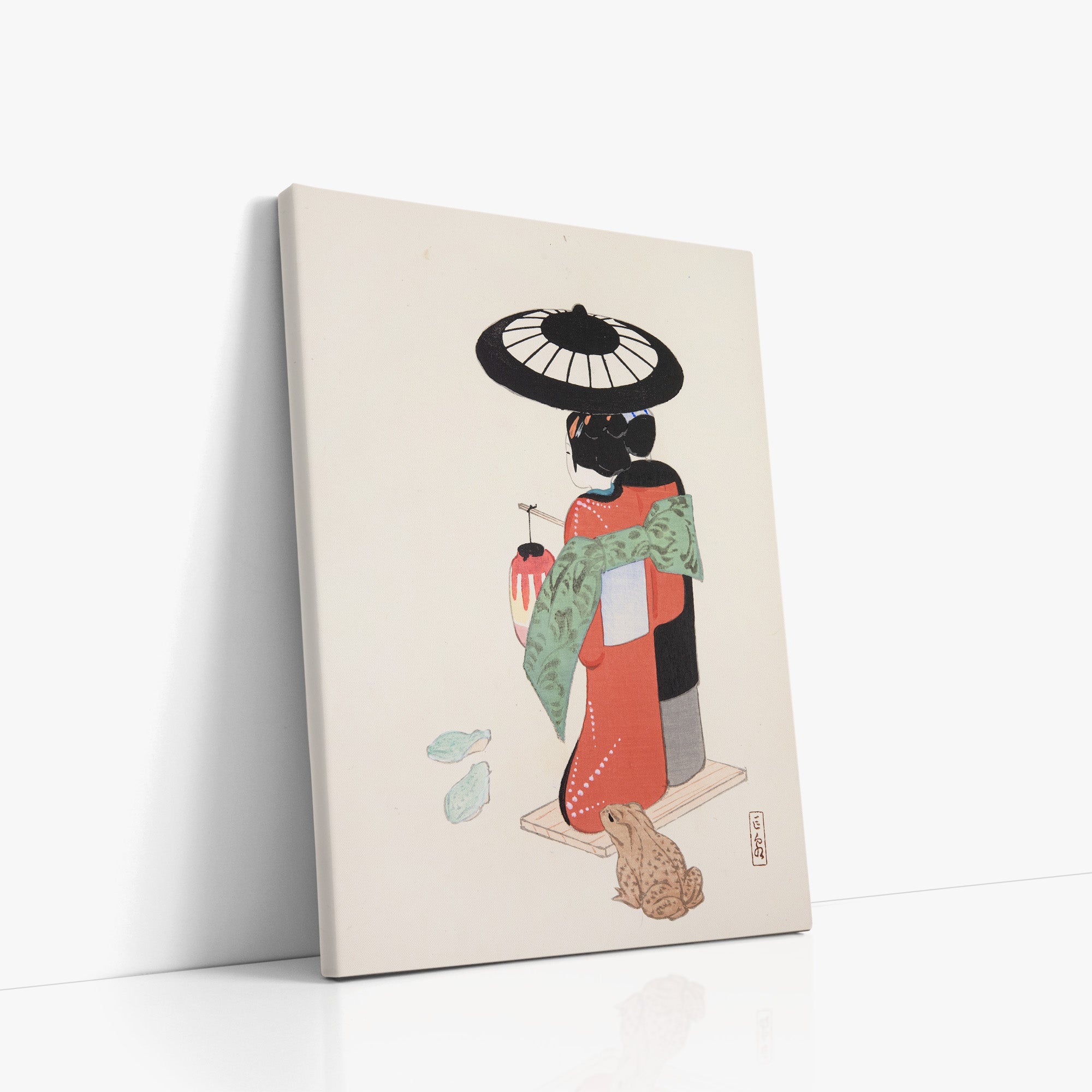 Kyosen’s Collected Illustrations of Japanese Toys Nr. 20 ("Serene Geisha Garden")