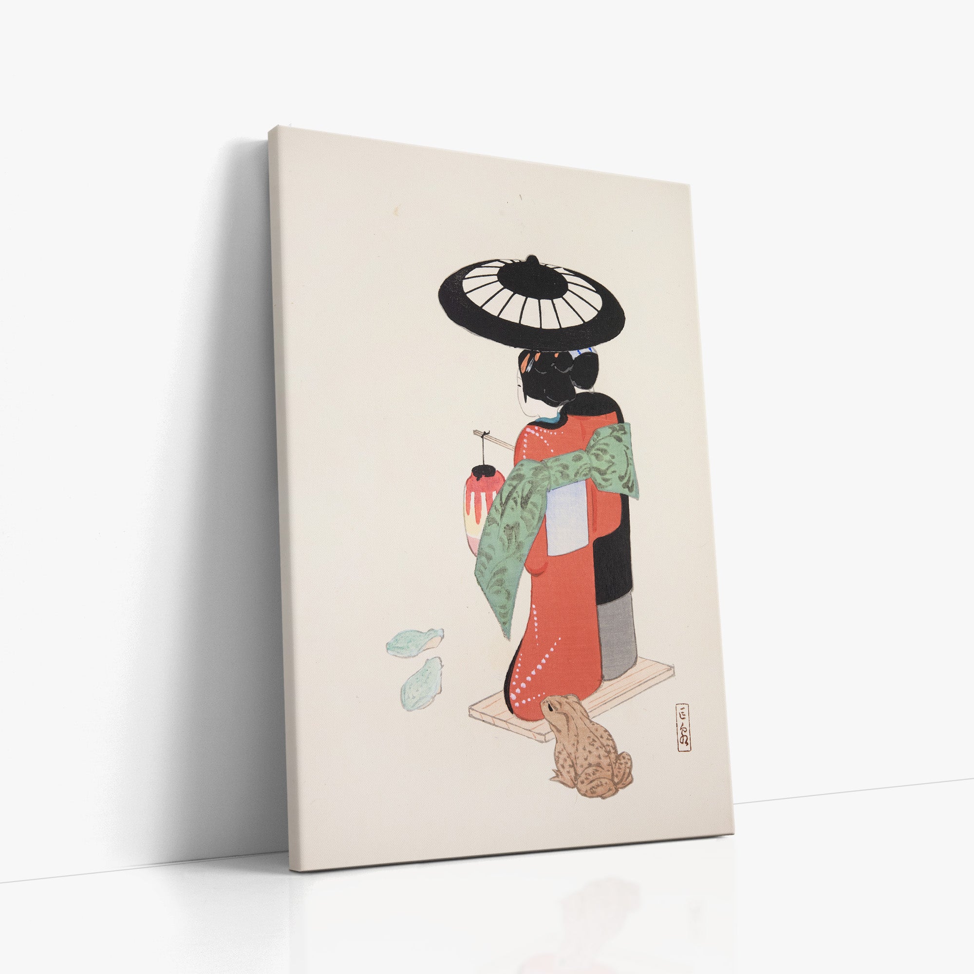 Kyosen’s Collected Illustrations of Japanese Toys Nr. 20 ("Serene Geisha Garden")