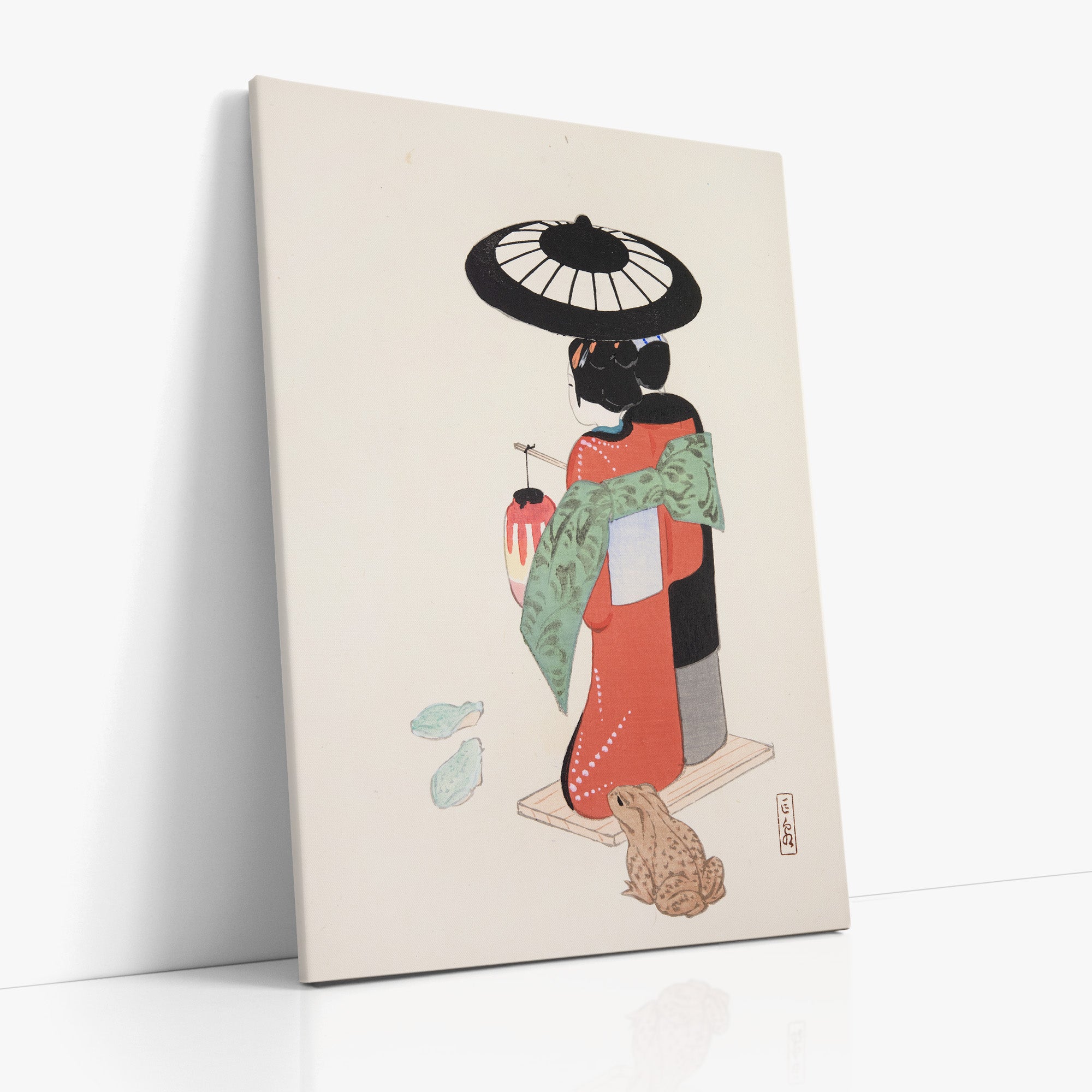 Kyosen’s Collected Illustrations of Japanese Toys Nr. 20 ("Serene Geisha Garden")