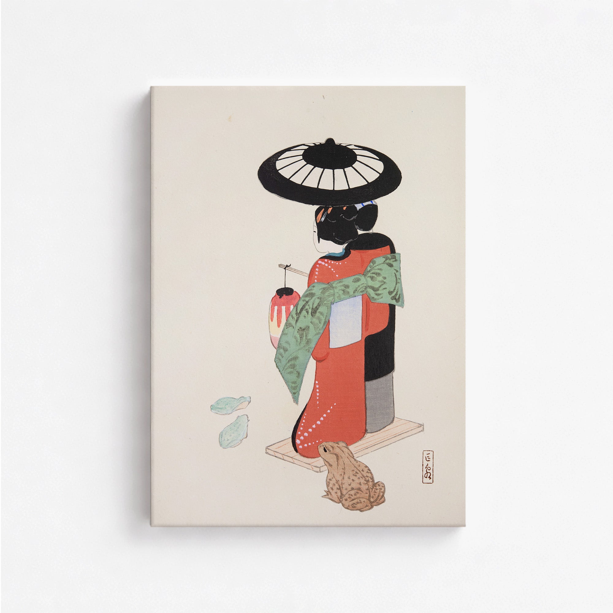 Kyosen’s Collected Illustrations of Japanese Toys Nr. 20 ("Serene Geisha Garden")