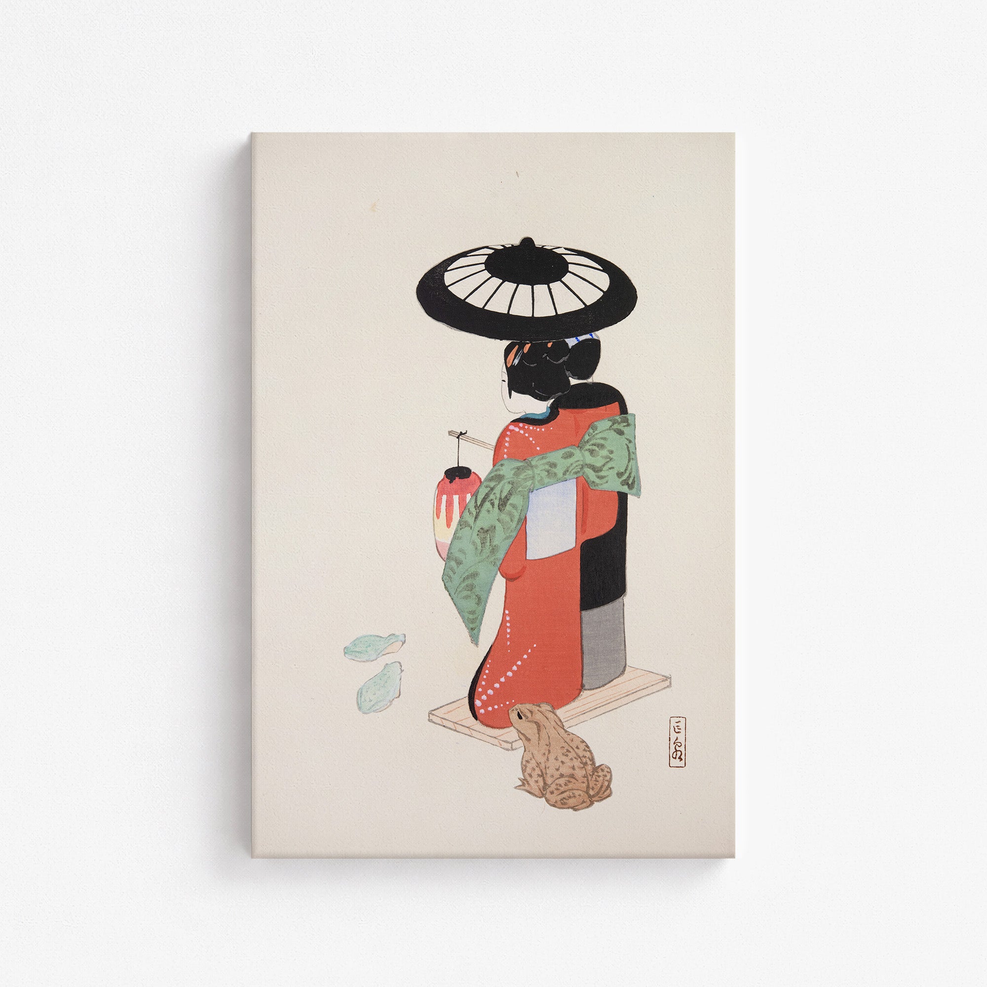 Kyosen’s Collected Illustrations of Japanese Toys Nr. 20 ("Serene Geisha Garden")
