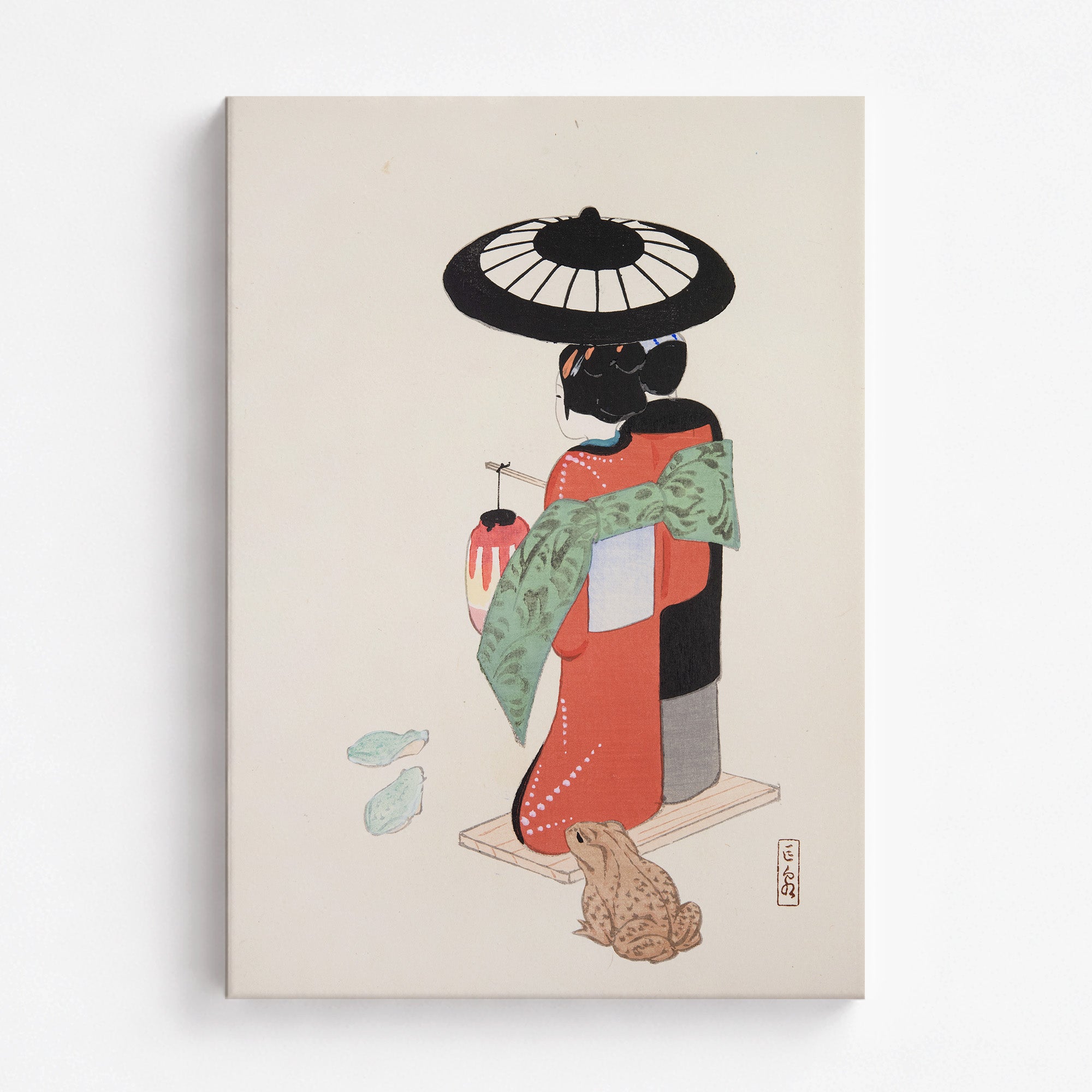Kyosen’s Collected Illustrations of Japanese Toys Nr. 20 ("Serene Geisha Garden")