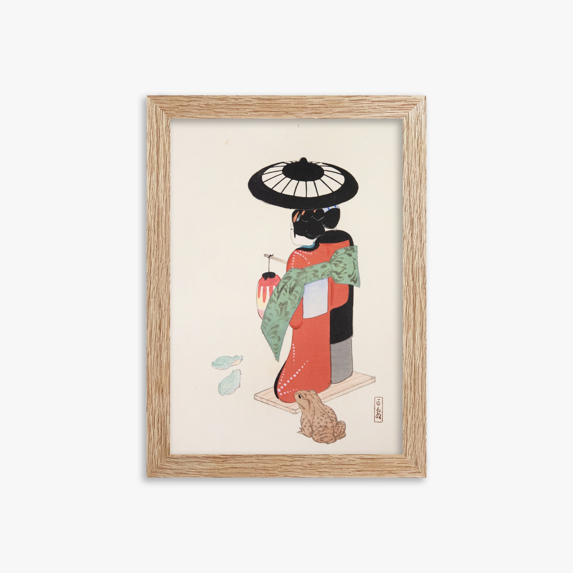 Illustrazioni raccolte di giocattoli giapponesi di Kyosen n. 20 ("Giardino sereno della geisha")