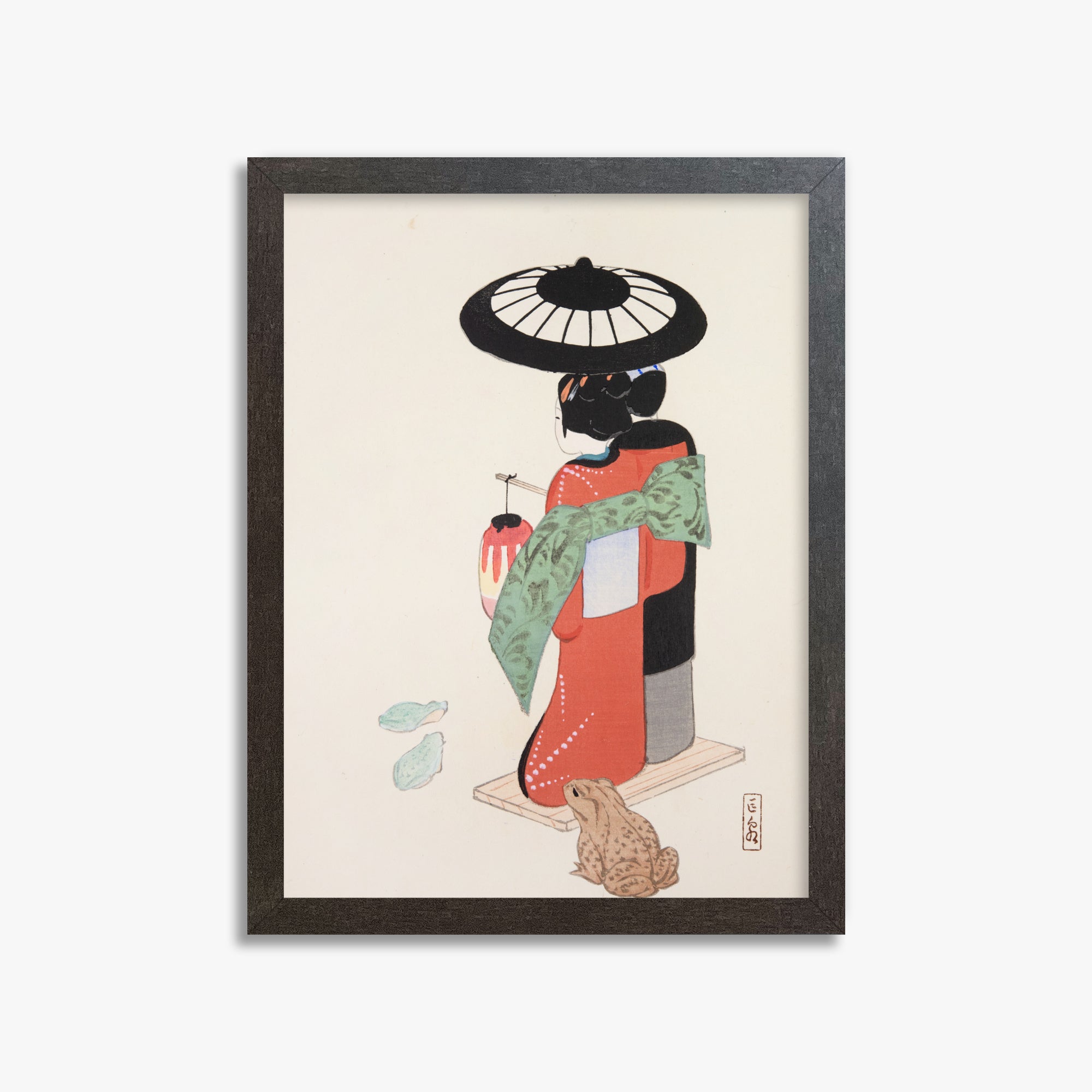 Illustrazioni raccolte di giocattoli giapponesi di Kyosen n. 20 ("Giardino sereno della geisha")