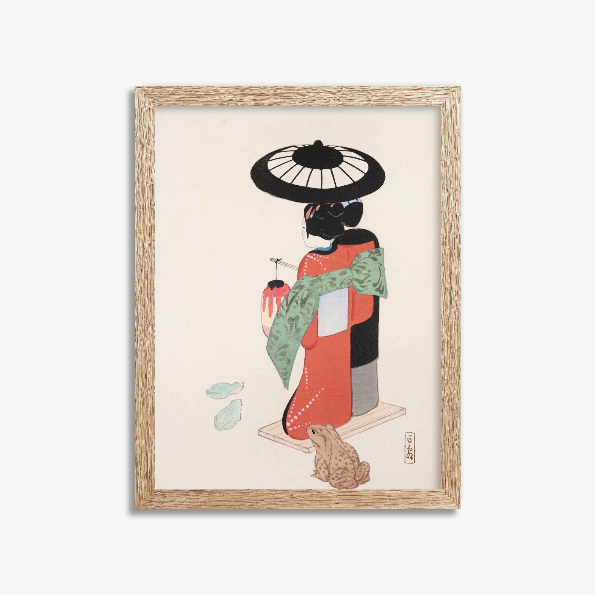 Illustrazioni raccolte di giocattoli giapponesi di Kyosen n. 20 ("Giardino sereno della geisha")