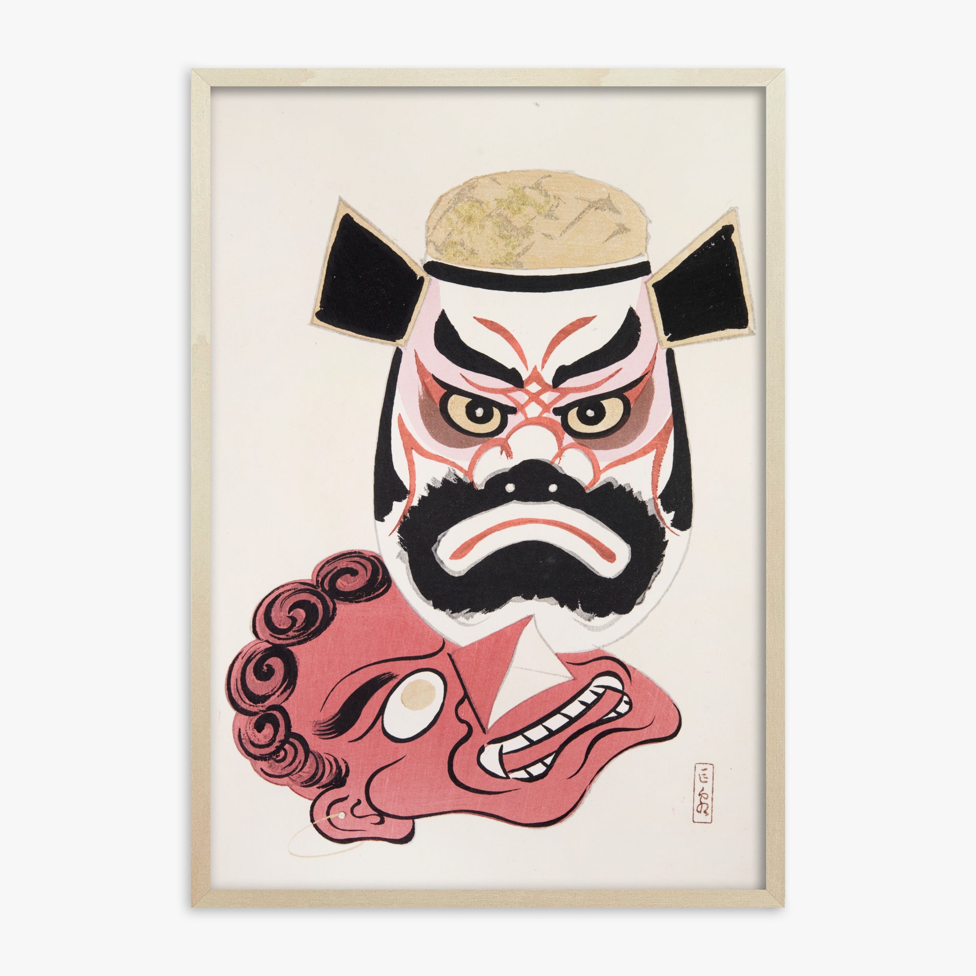 Kyosen's Collected Illustrations of Japanese Toys Nr. 24 ("Kabuki Warrior Spirit")