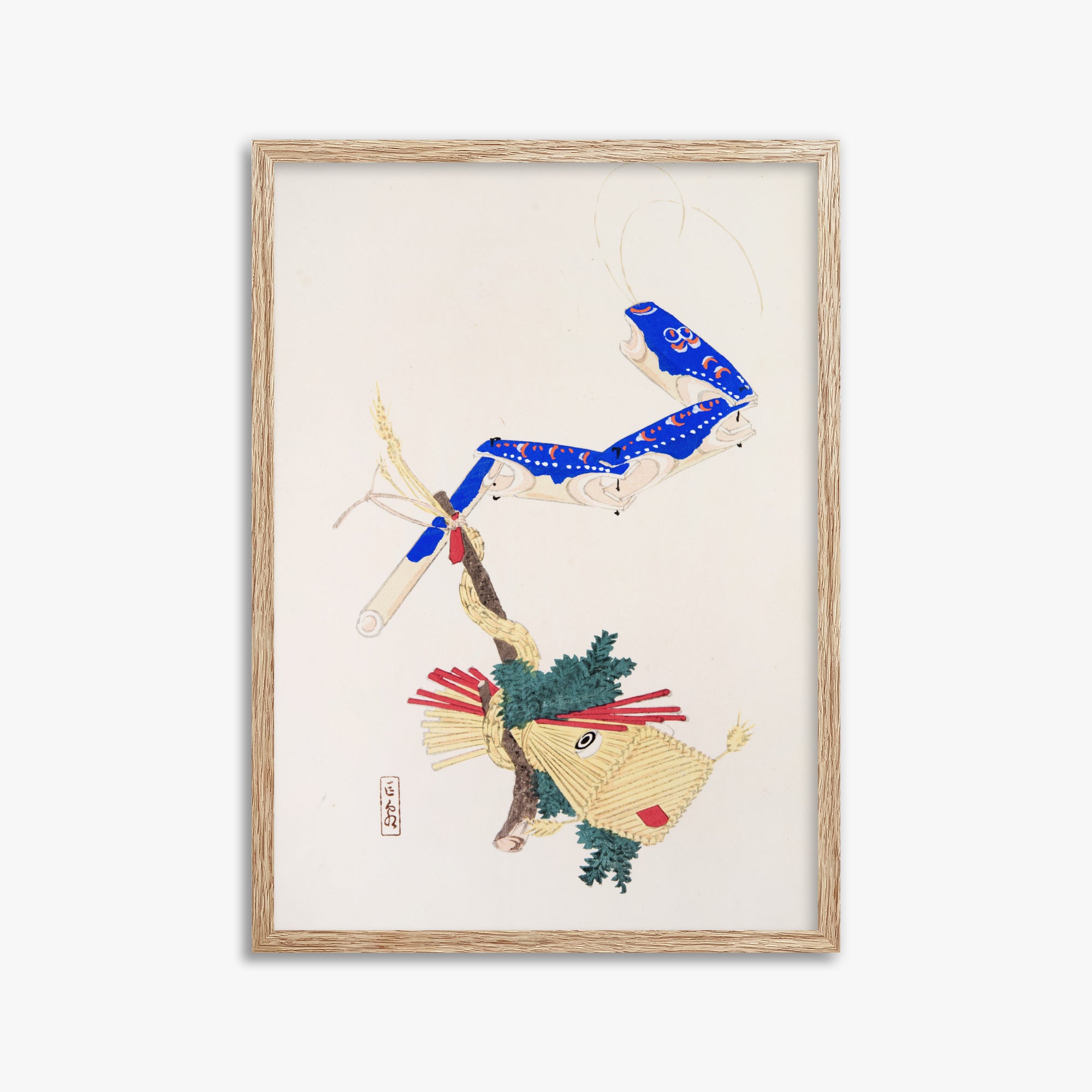 Kyosen's Collected Illustrations of Japanese Toys Nr. 28 ("Carpa galleggiante e serpente d'acqua")