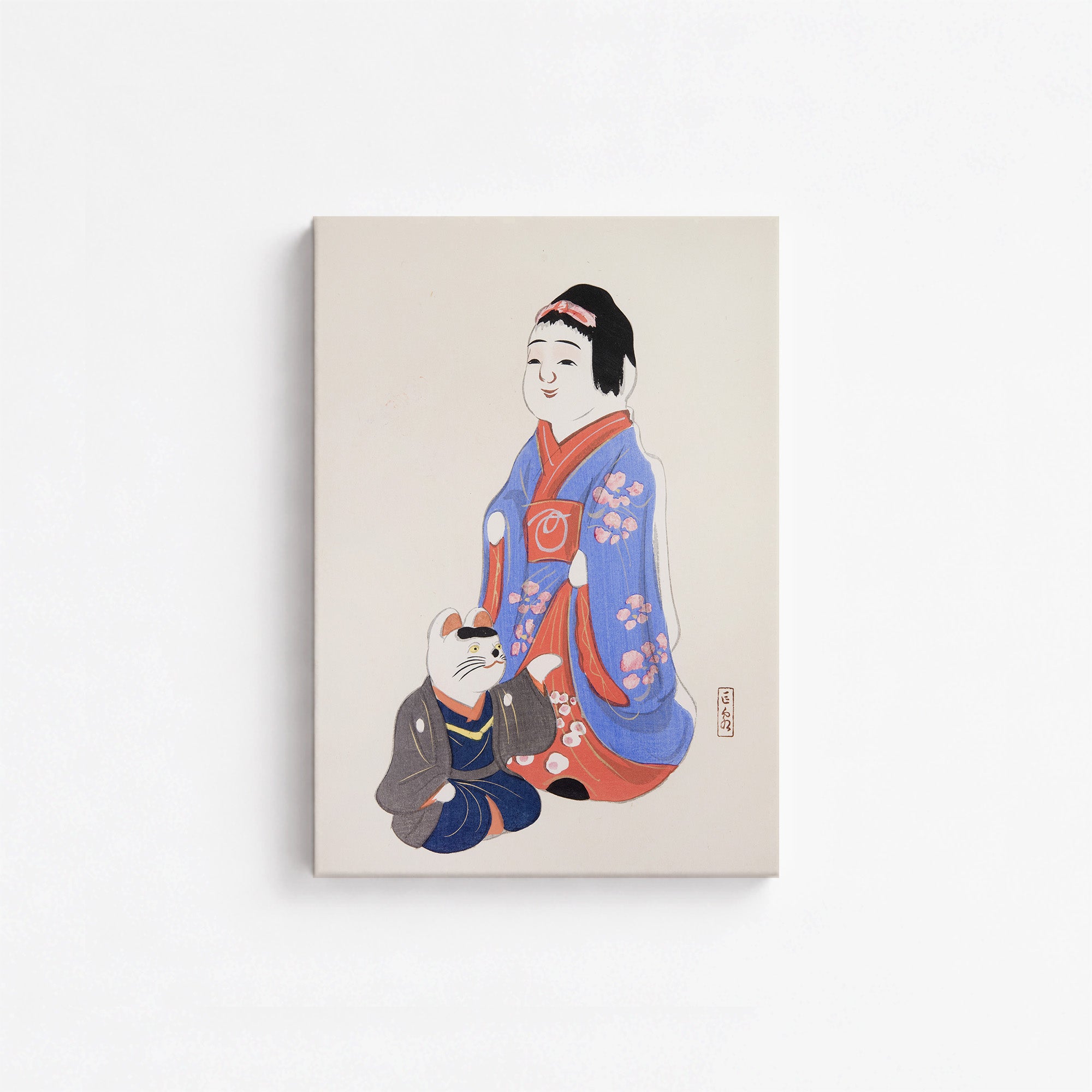 Kyosen’s Collected Illustrations of Japanese Toys Nr. 29 ("Serene Blossom Kimono")