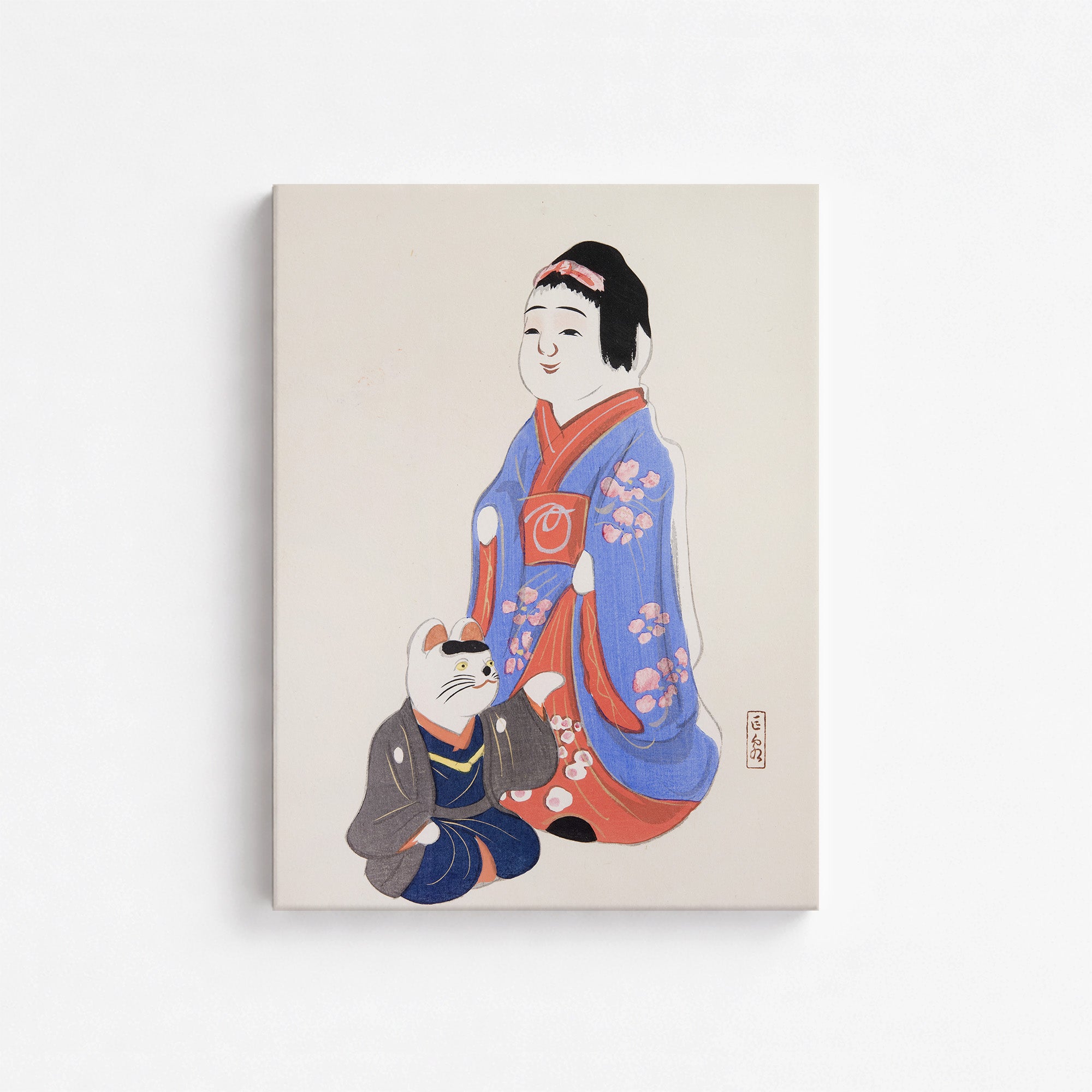 Kyosen’s Collected Illustrations of Japanese Toys Nr. 29 ("Serene Blossom Kimono")