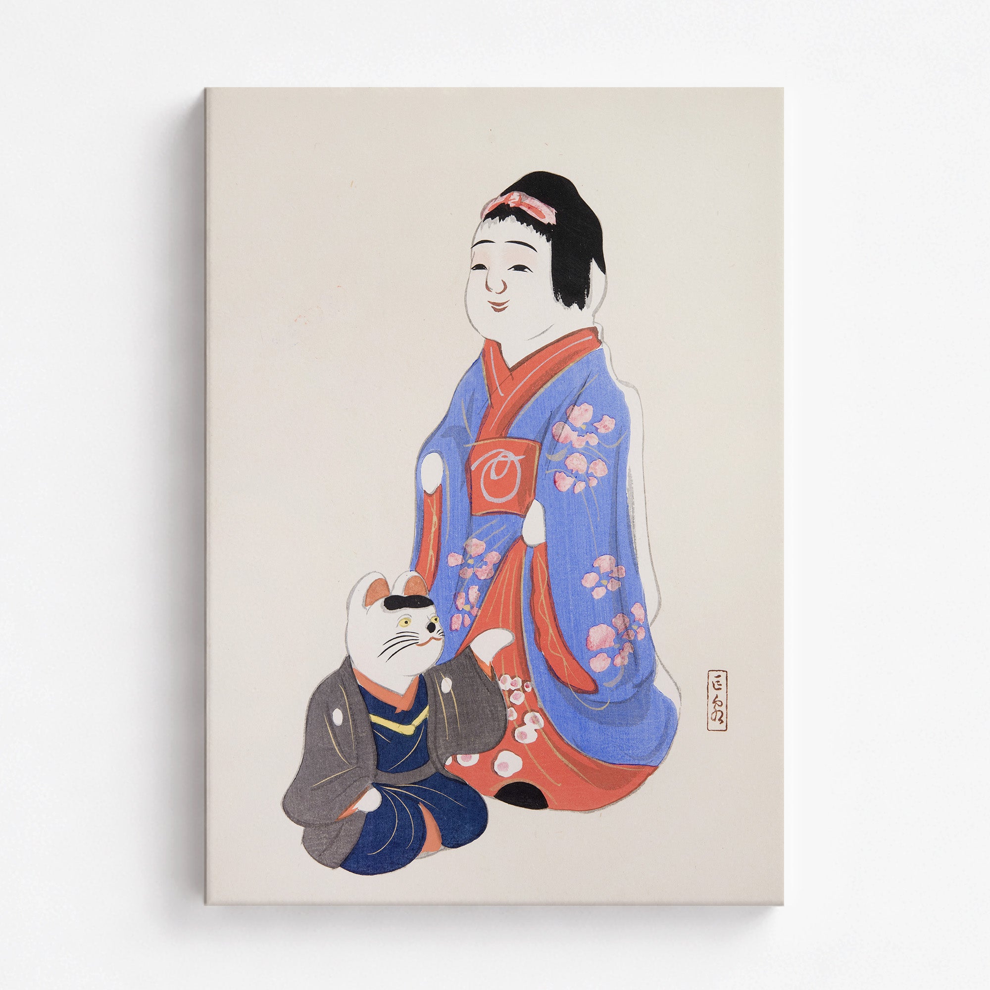 Kyosen’s Collected Illustrations of Japanese Toys Nr. 29 ("Serene Blossom Kimono")