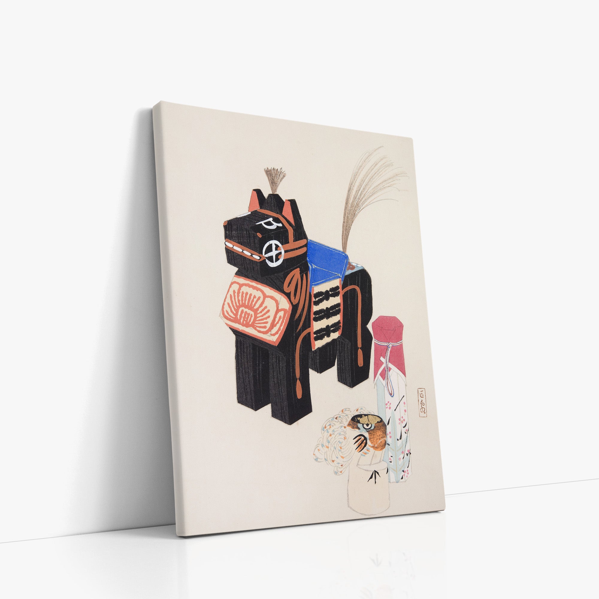 Kyosen’s Collected Illustrations of Japanese Toys Nr. 32 ("Folklore Horse Guardian")