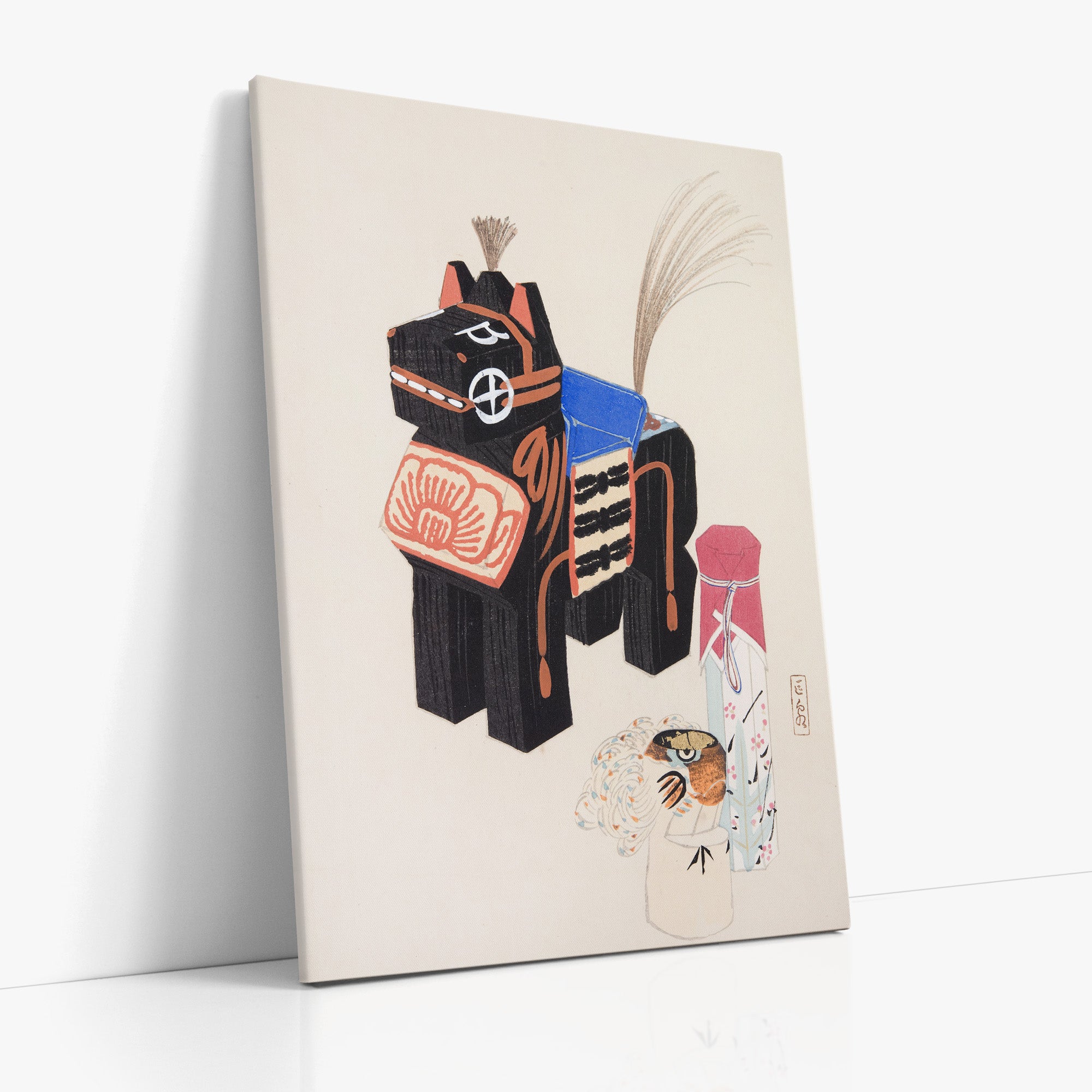 Kyosen’s Collected Illustrations of Japanese Toys Nr. 32 ("Folklore Horse Guardian")