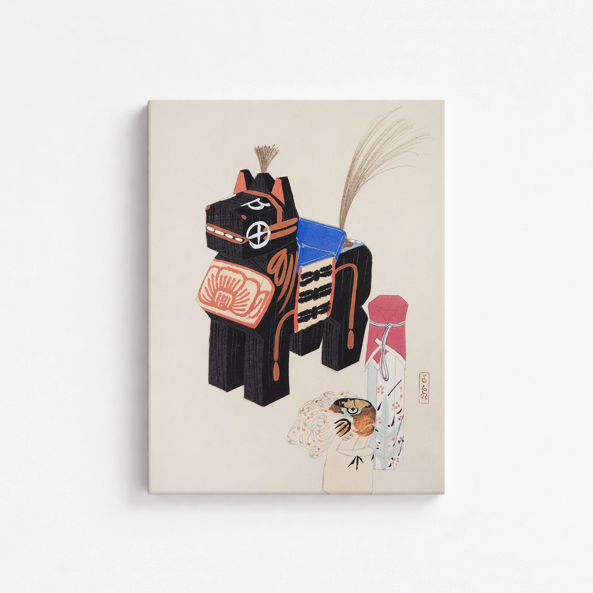 Kyosen’s Collected Illustrations of Japanese Toys Nr. 32 ("Folklore Horse Guardian")
