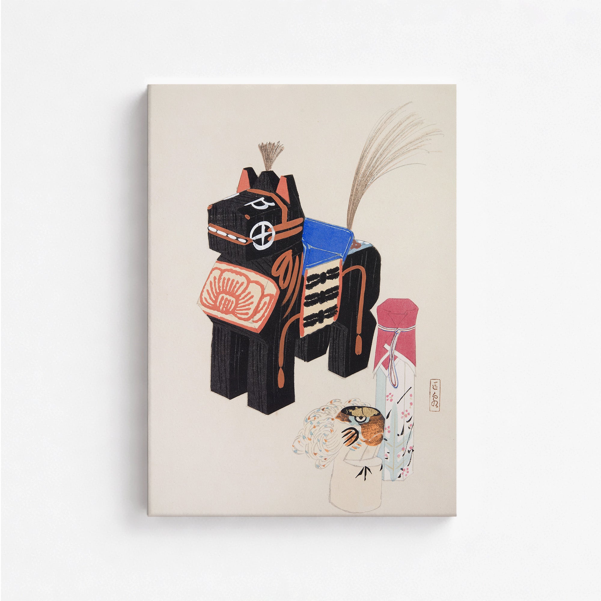 Kyosen’s Collected Illustrations of Japanese Toys Nr. 32 ("Folklore Horse Guardian")