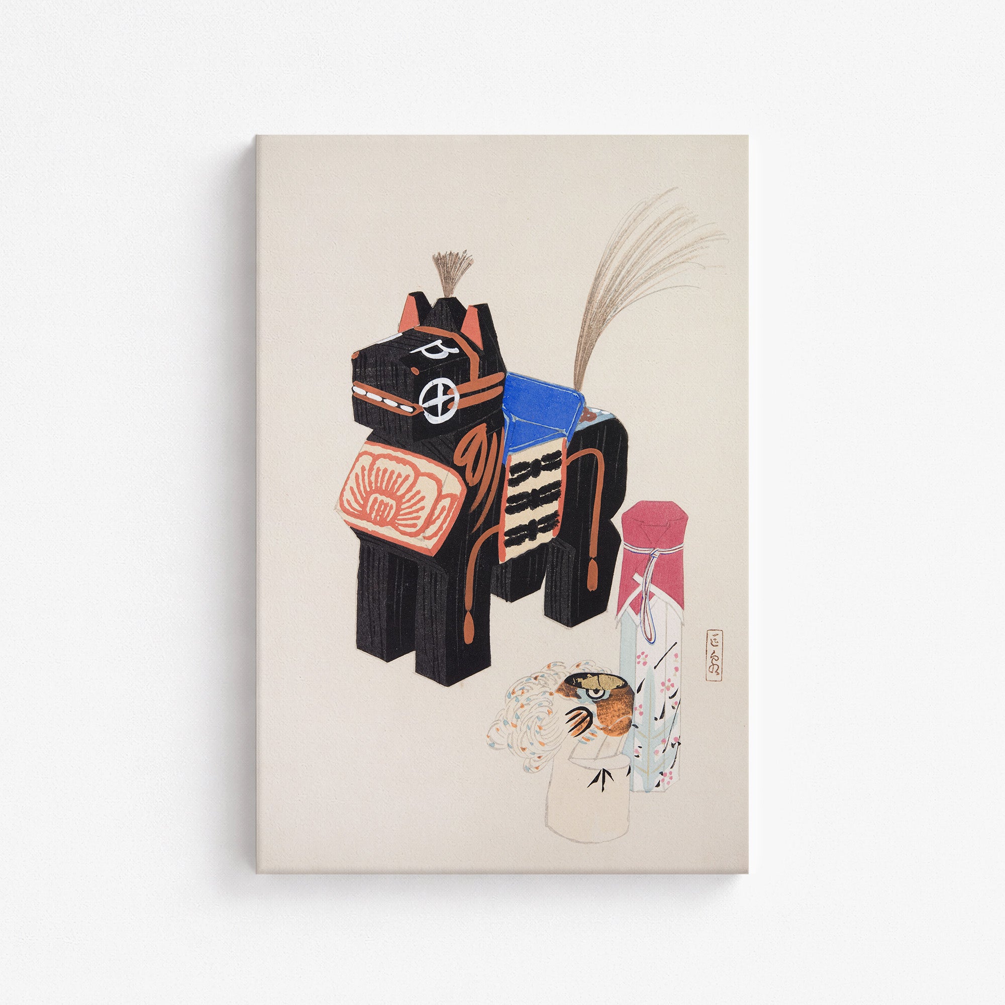 Kyosen’s Collected Illustrations of Japanese Toys Nr. 32 ("Folklore Horse Guardian")