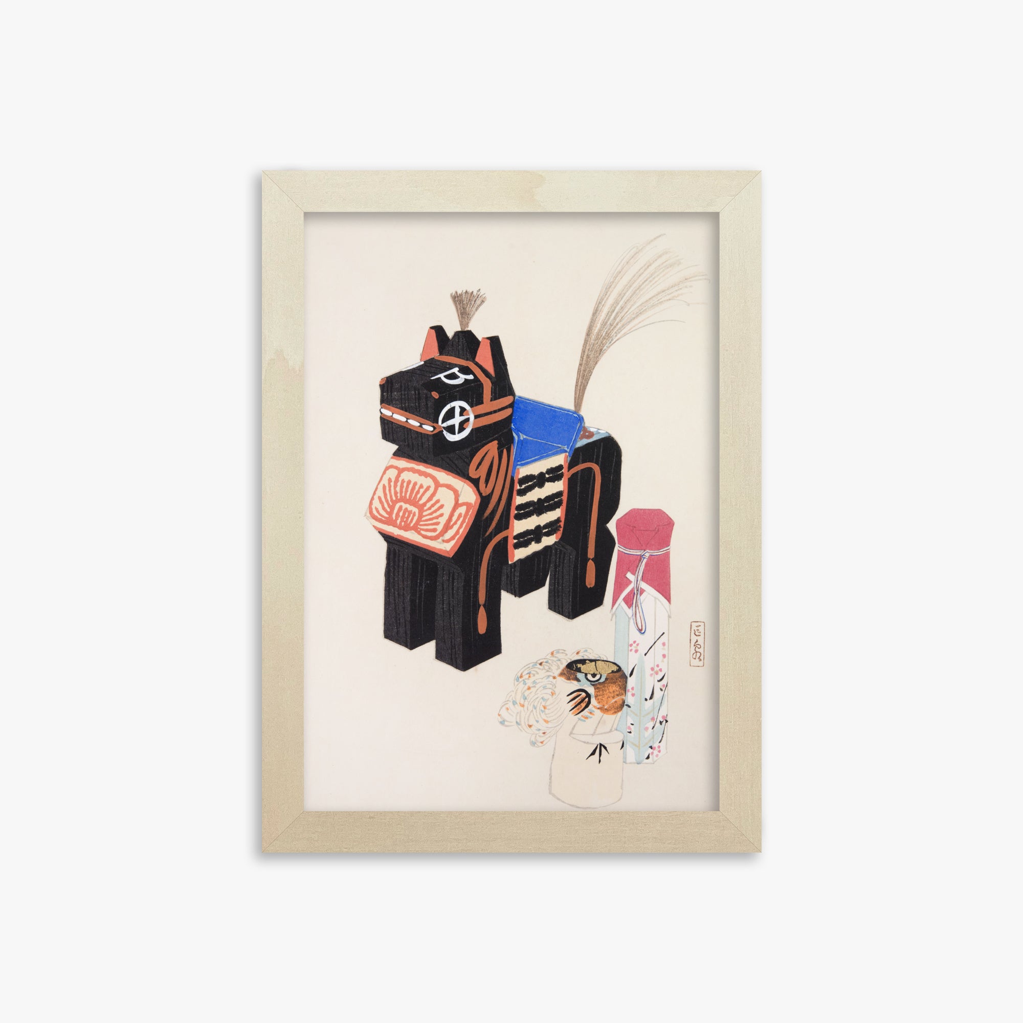 Kyosen's Collected Illustrations of Japanese Toys Nr. 32 ("Folklore Horse Guardian")