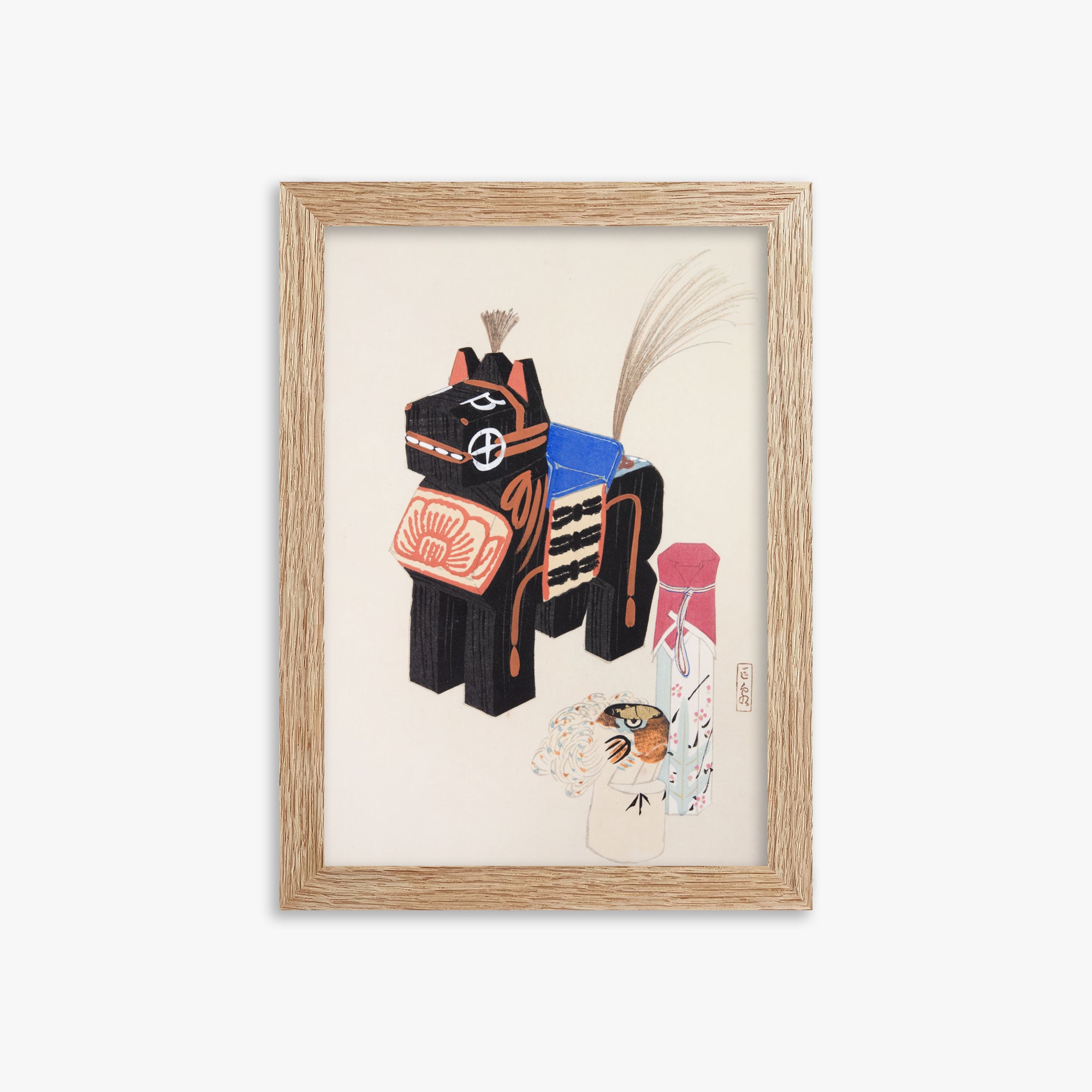 Kyosen's Collected Illustrations of Japanese Toys Nr. 32 ("Folklore Horse Guardian")