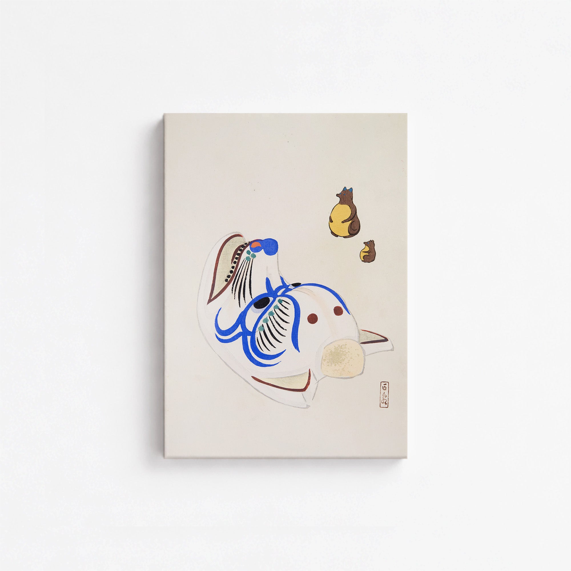 Kyosen's Collected Illustrations of Japanese Toys Nr. 33 ("Masquerade & Cubs")