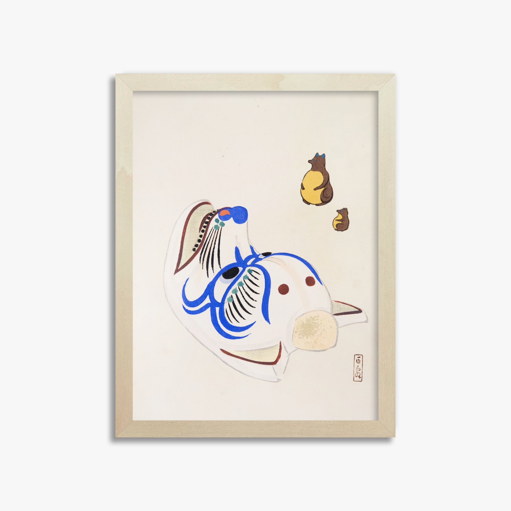 Kyosen's Collected Illustrations of Japanese Toys Nr. 33 ("Masquerade & Cubs")