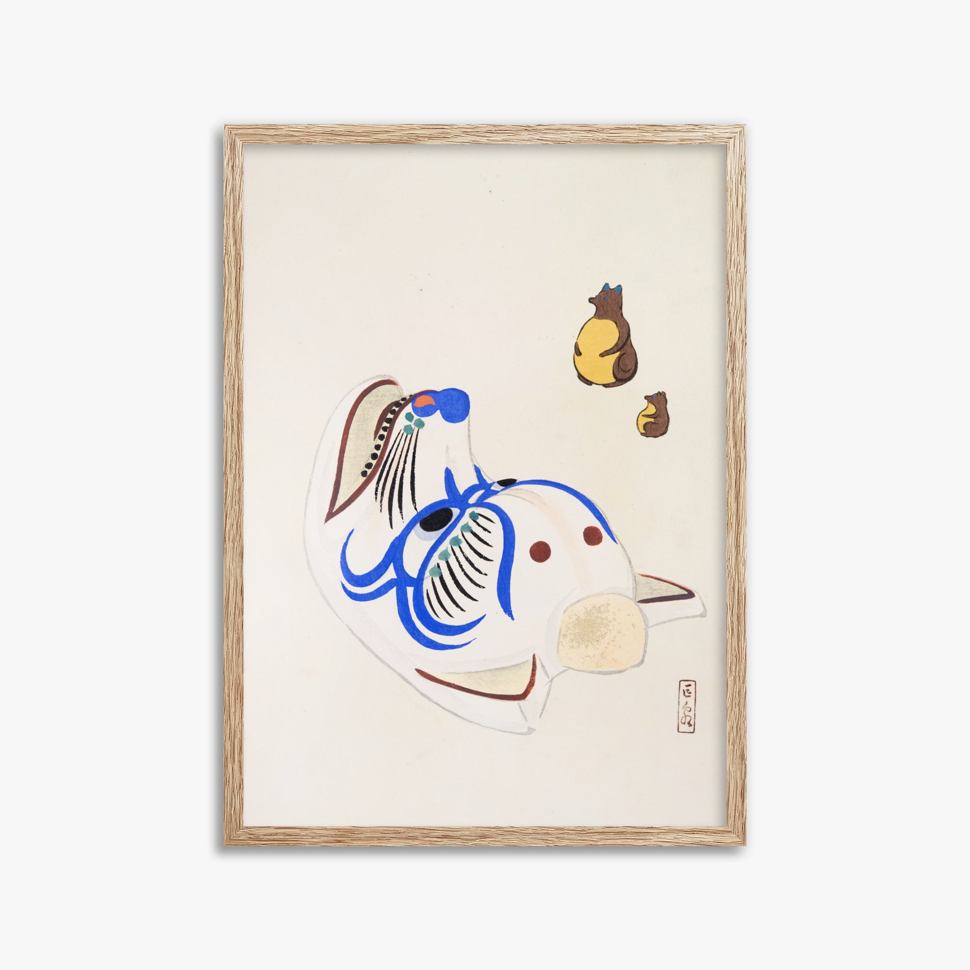 Kyosen's Collected Illustrations of Japanese Toys Nr. 33 ("Masquerade & Cubs")