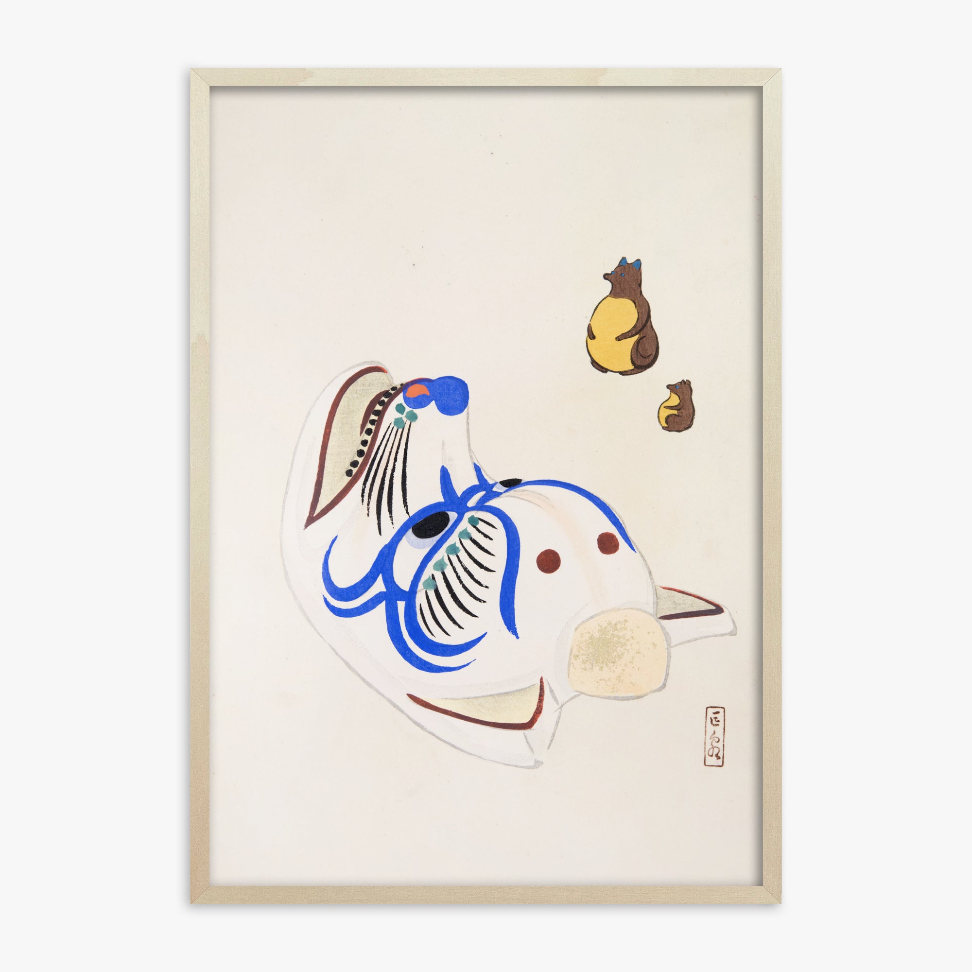 Kyosen's Collected Illustrations of Japanese Toys Nr. 33 ("Masquerade & Cubs")