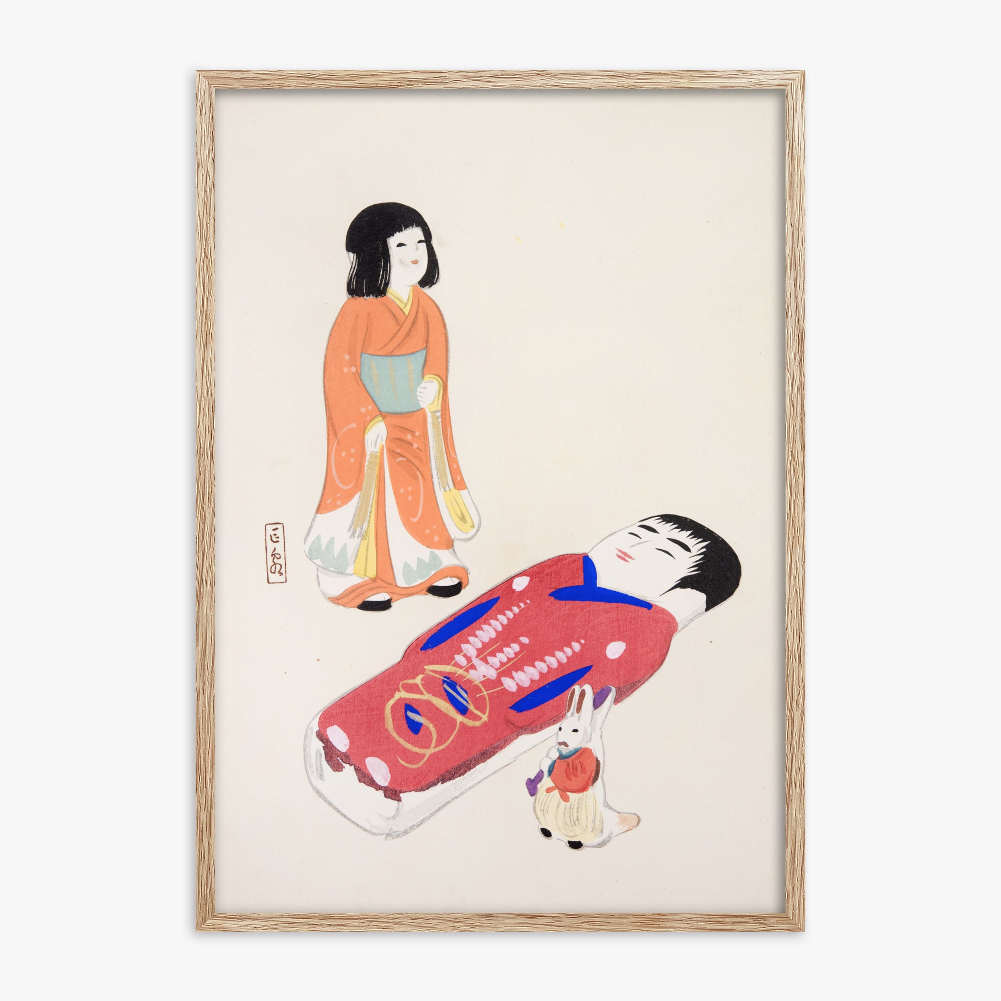 Kyosen's Collected Illustrations of Japanese Toys Nr. 34 ("Bambole tradizionali giapponesi")