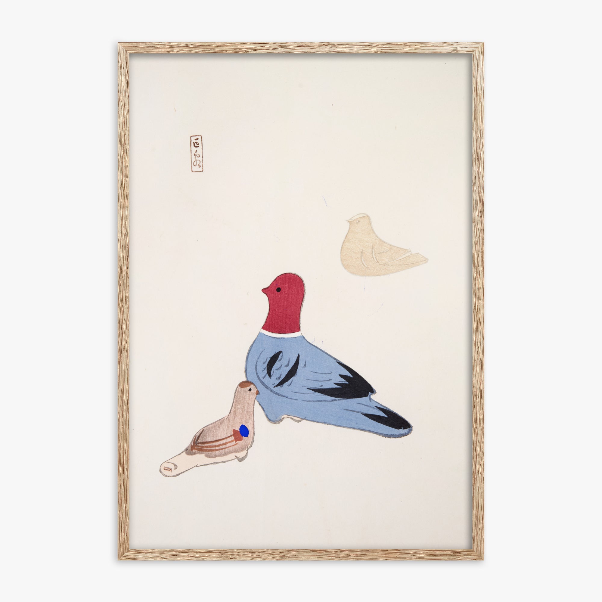 Illustrazioni raccolte di giocattoli giapponesi di Kyosen n. 36 ("Trio di voliere serene")