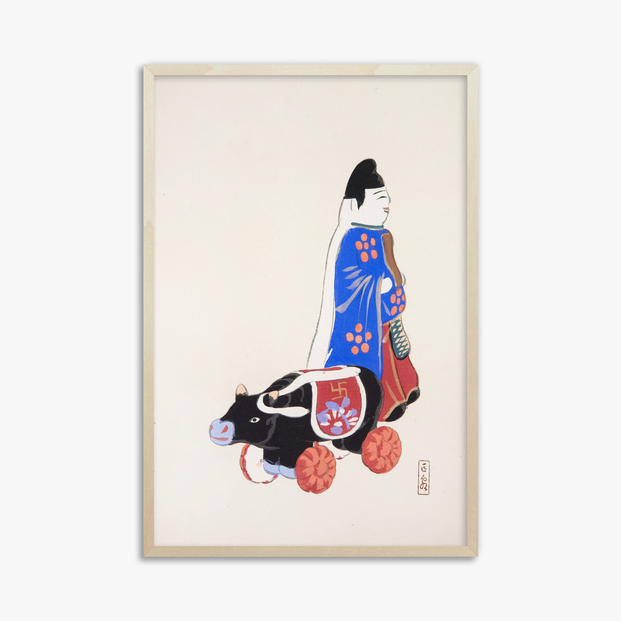 Kyosen's Collected Illustrations of Japanese Toys Nr. 39 ("Ancient Companion: Japanese Pastoral Toy")