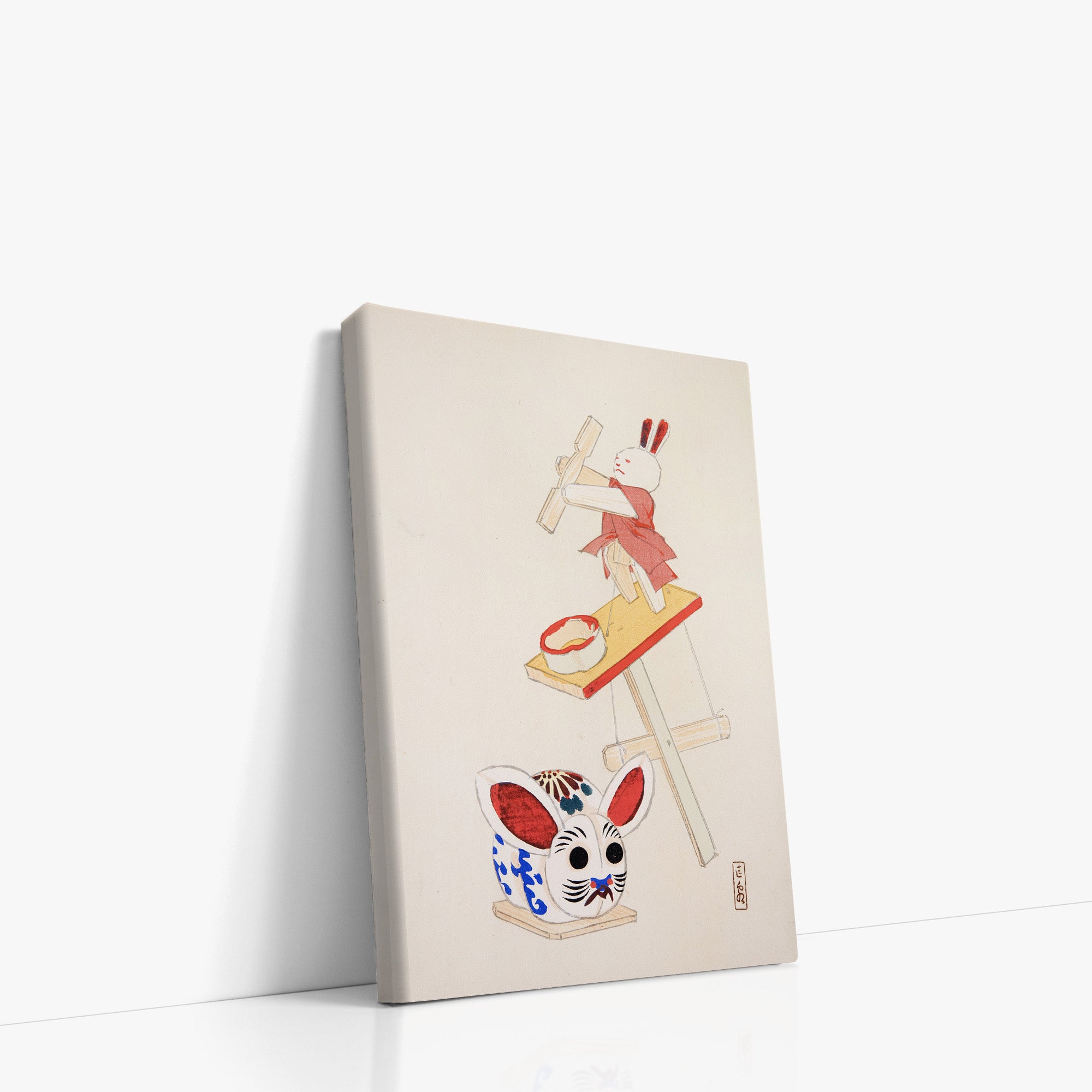 Kyosen’s Collected Illustrations of Japanese Toys Nr. 40 ("Dancing Rabbit Puppet")